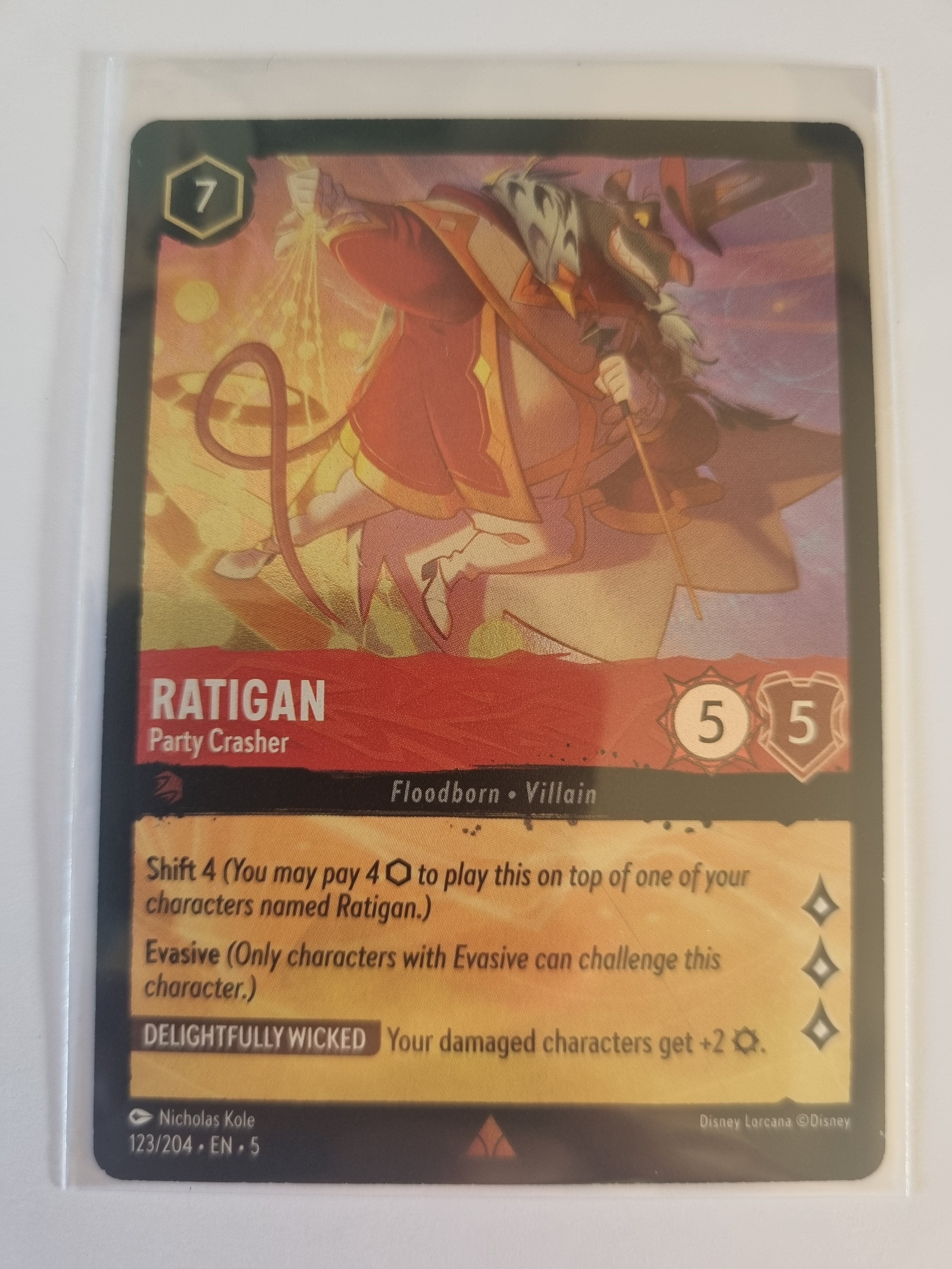 Shimmering Skies - Coldfoil - Ratigan - Party Crasher - 123/204 - Rare