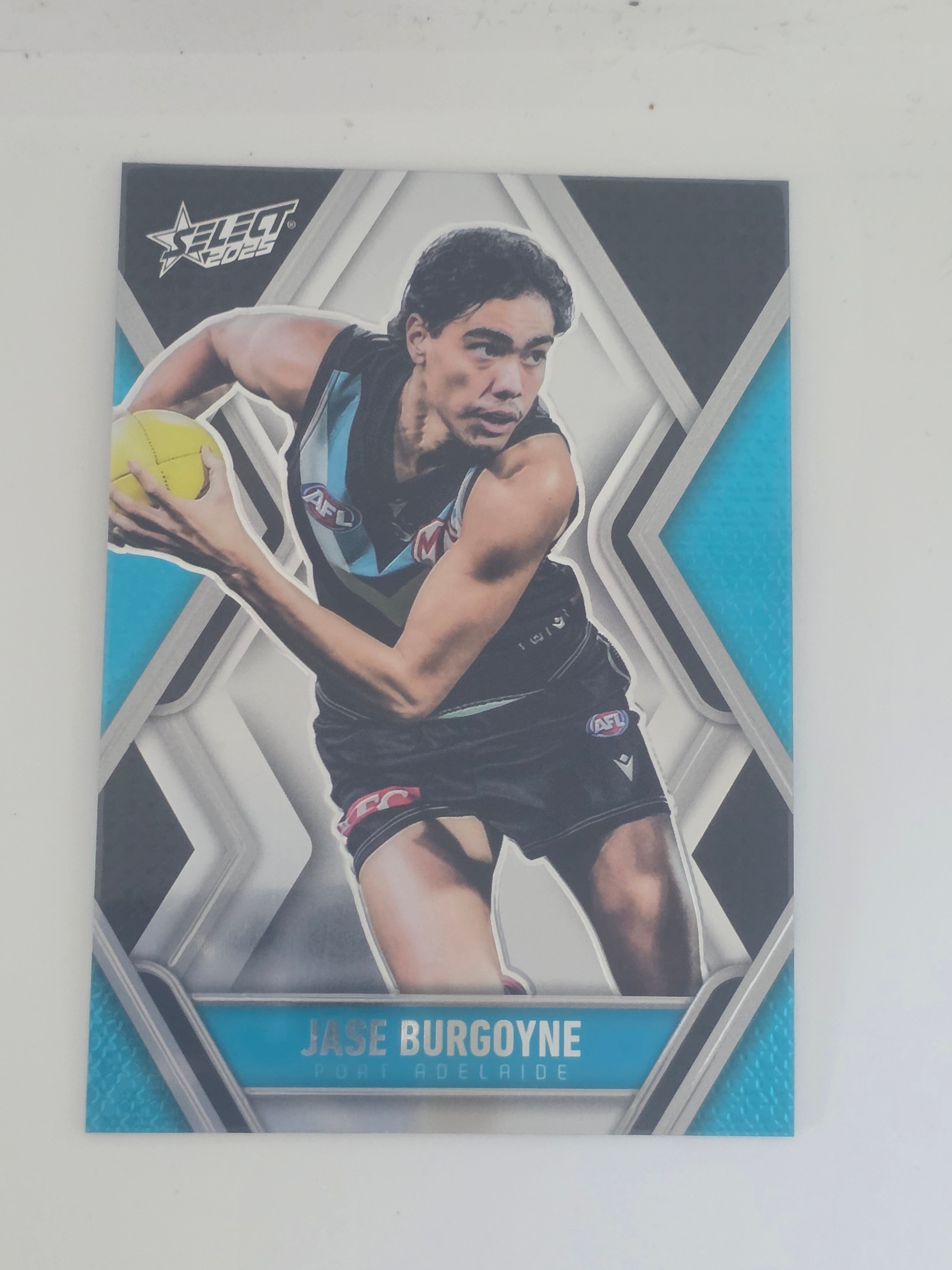 AFL Footy Stars 2025 | Luminous Base | #L135 | J. Burgoyne | Port Adelaide