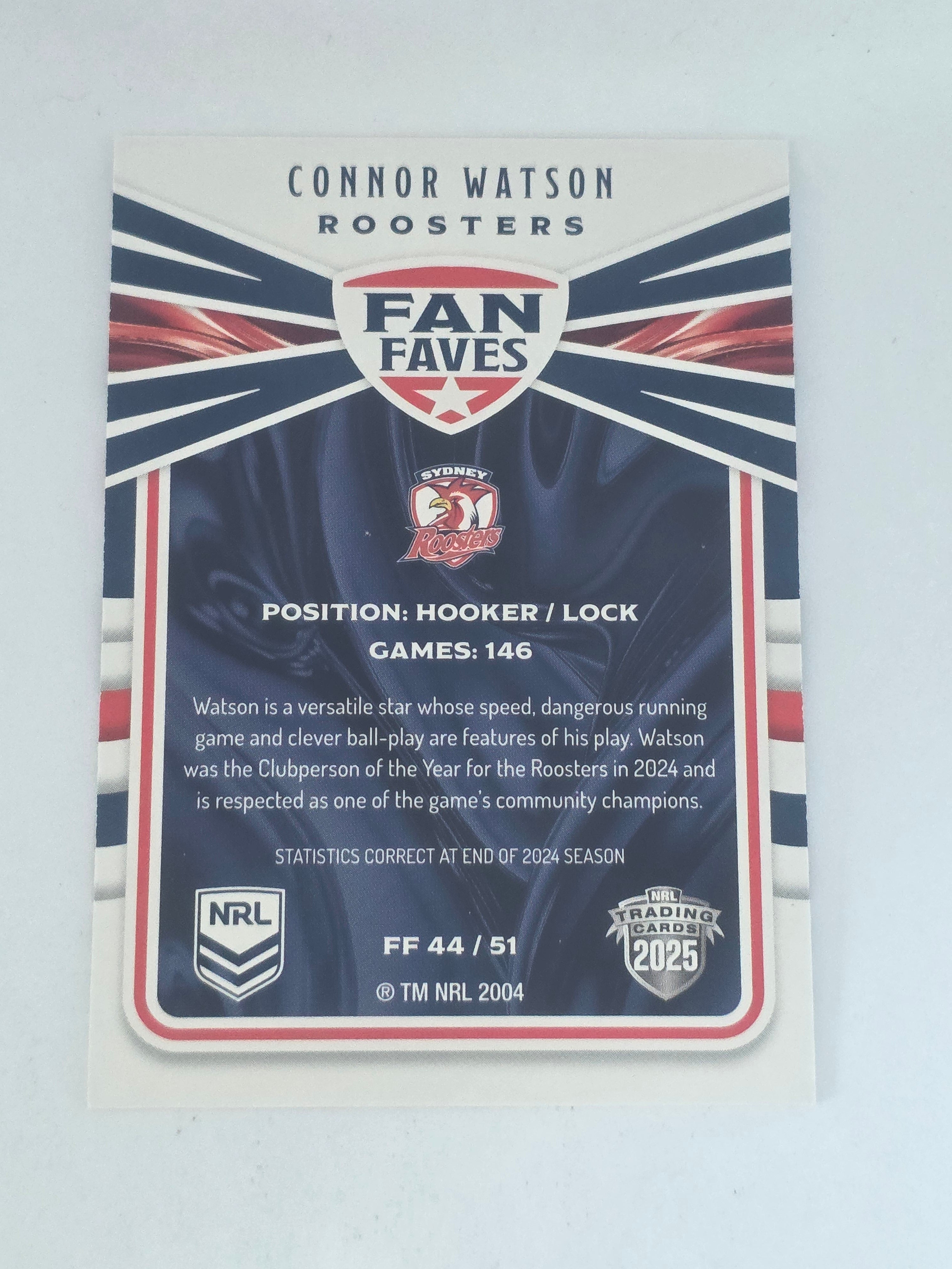 NRL 2025 Traders | Fan Favourites | #FF44 | Connor Watson | Roosters