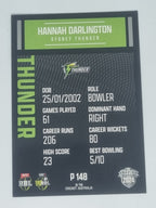 2024-25 LUXE Cricket Traders - Parallel - #P148 - Hannah Darlington - Thunder