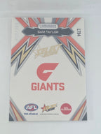 AFL Footy Stars 2025 Luminous Thunderbolt Gold #LT94 S. Taylor GWS #058/399