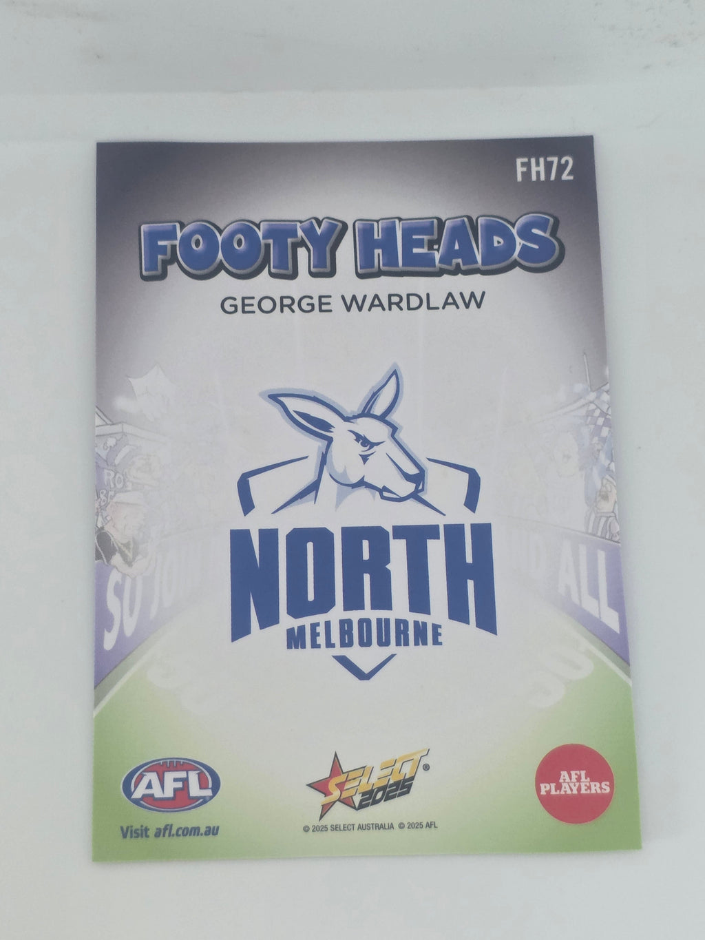 AFL Footy Stars 2025 | Footy Heads | #FH72 | G. Wardlaw | North Melbourne