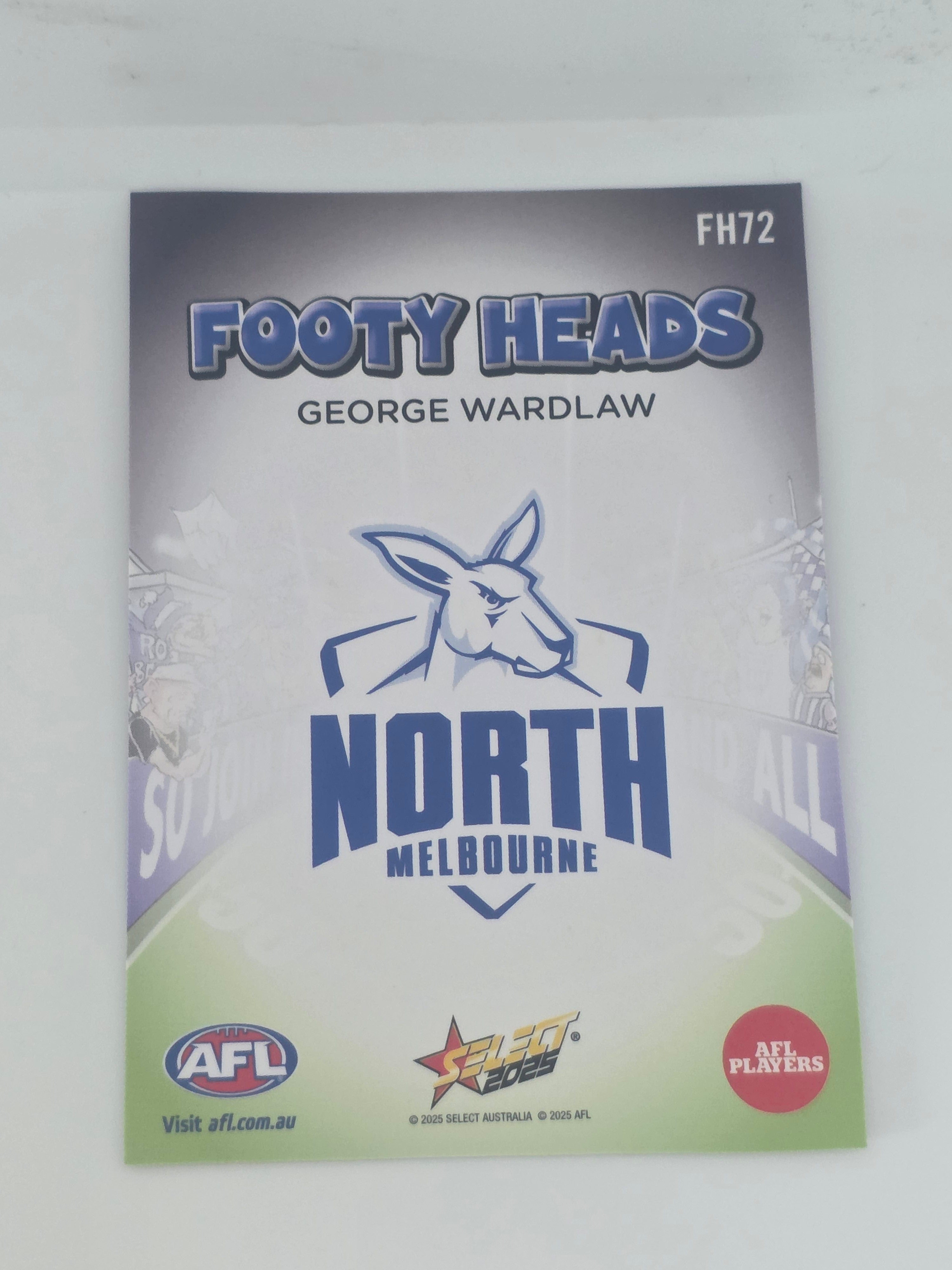 AFL Footy Stars 2025 | Footy Heads | #FH72 | G. Wardlaw | North Melbourne
