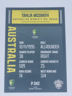 2024-25 LUXE Cricket Traders - Parallel - #P042 - Tahlia McGrath - Aust ODI