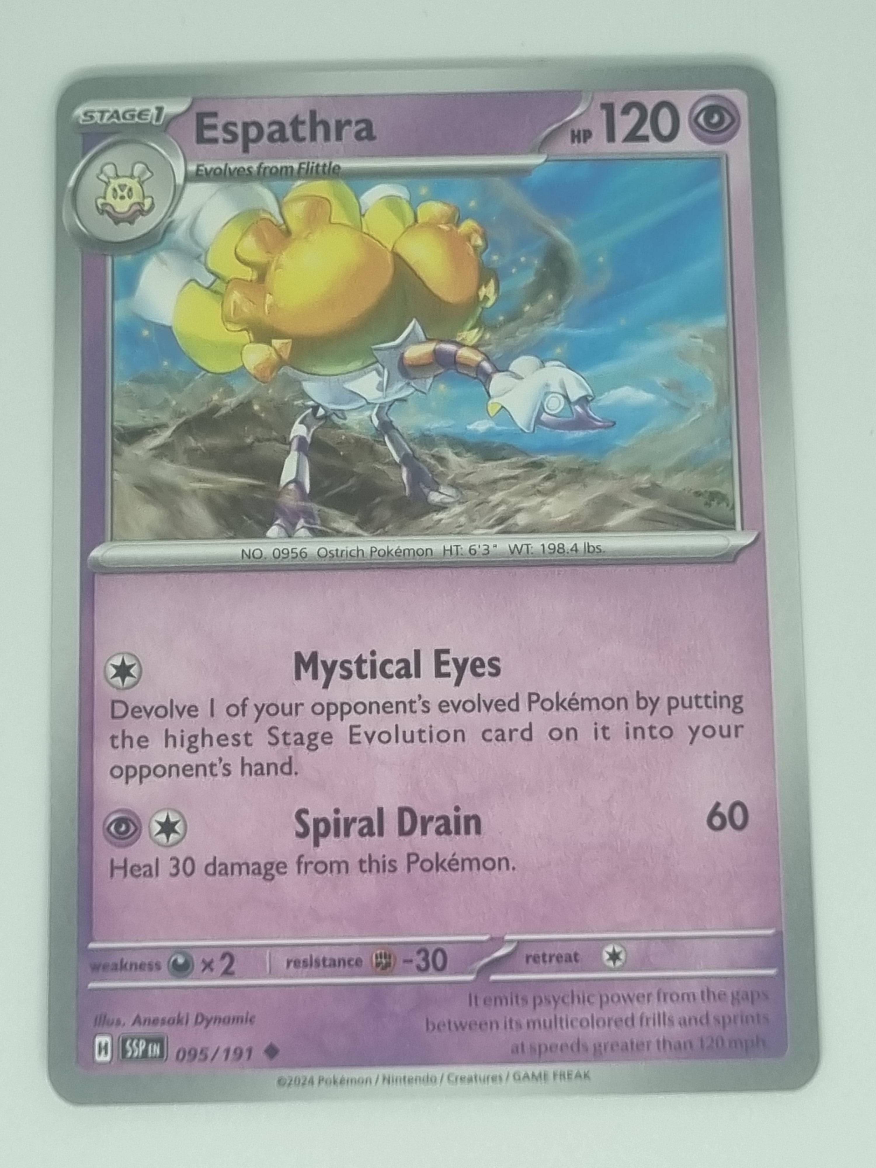 Pokemon TCG - Surging Sparks - #095/191 - Espathra - Uncommon