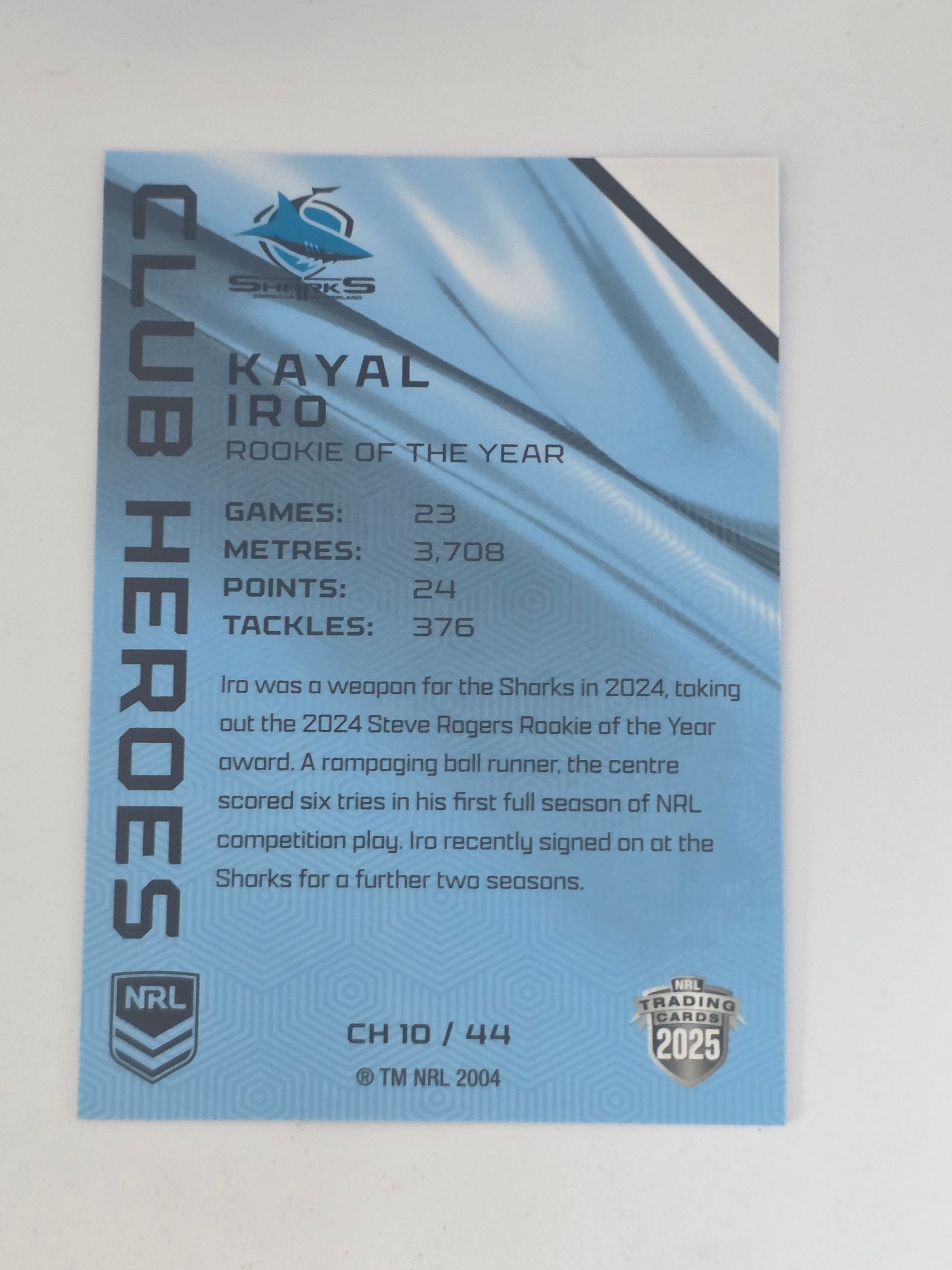 NRL 2025 Traders | Club Heroes | #CH10 | Kayal Iro | Sharks