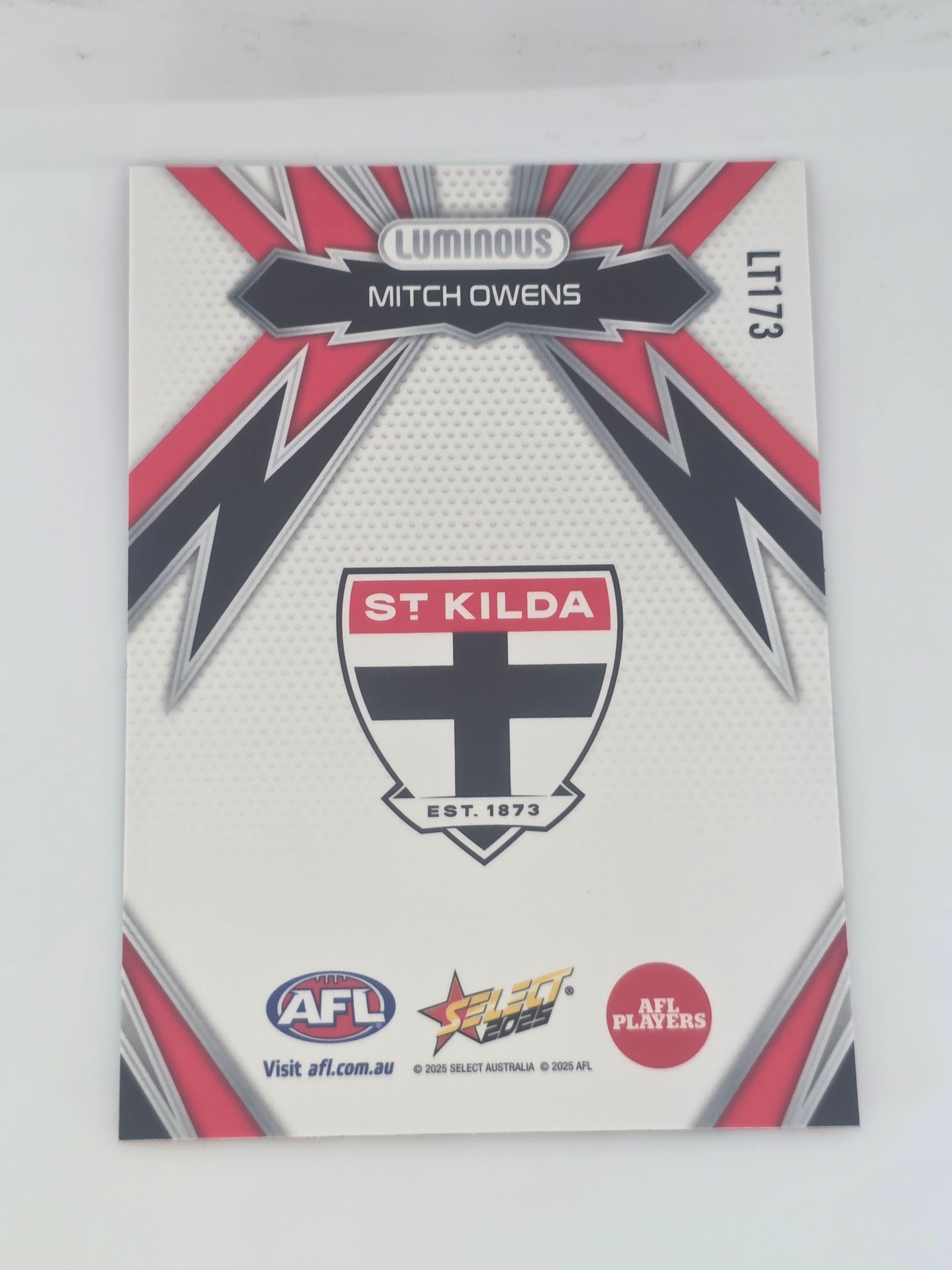 AFL Footy Stars 2025 | Luminous Thunderbolt | #LT173 | M. Owens | St Kilda