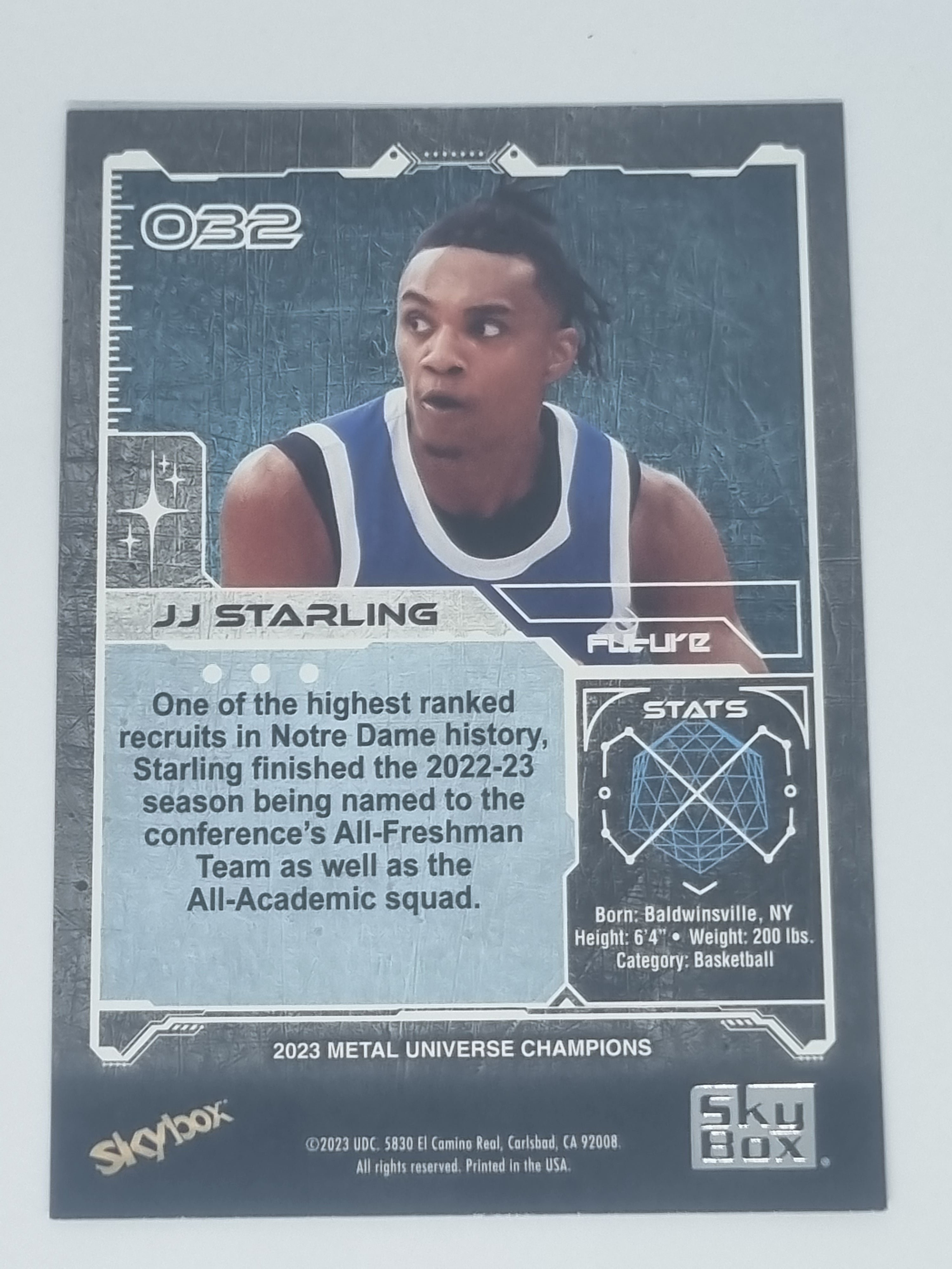 2023 Skybox Metal Universe Champions - #032 - JJ Starling