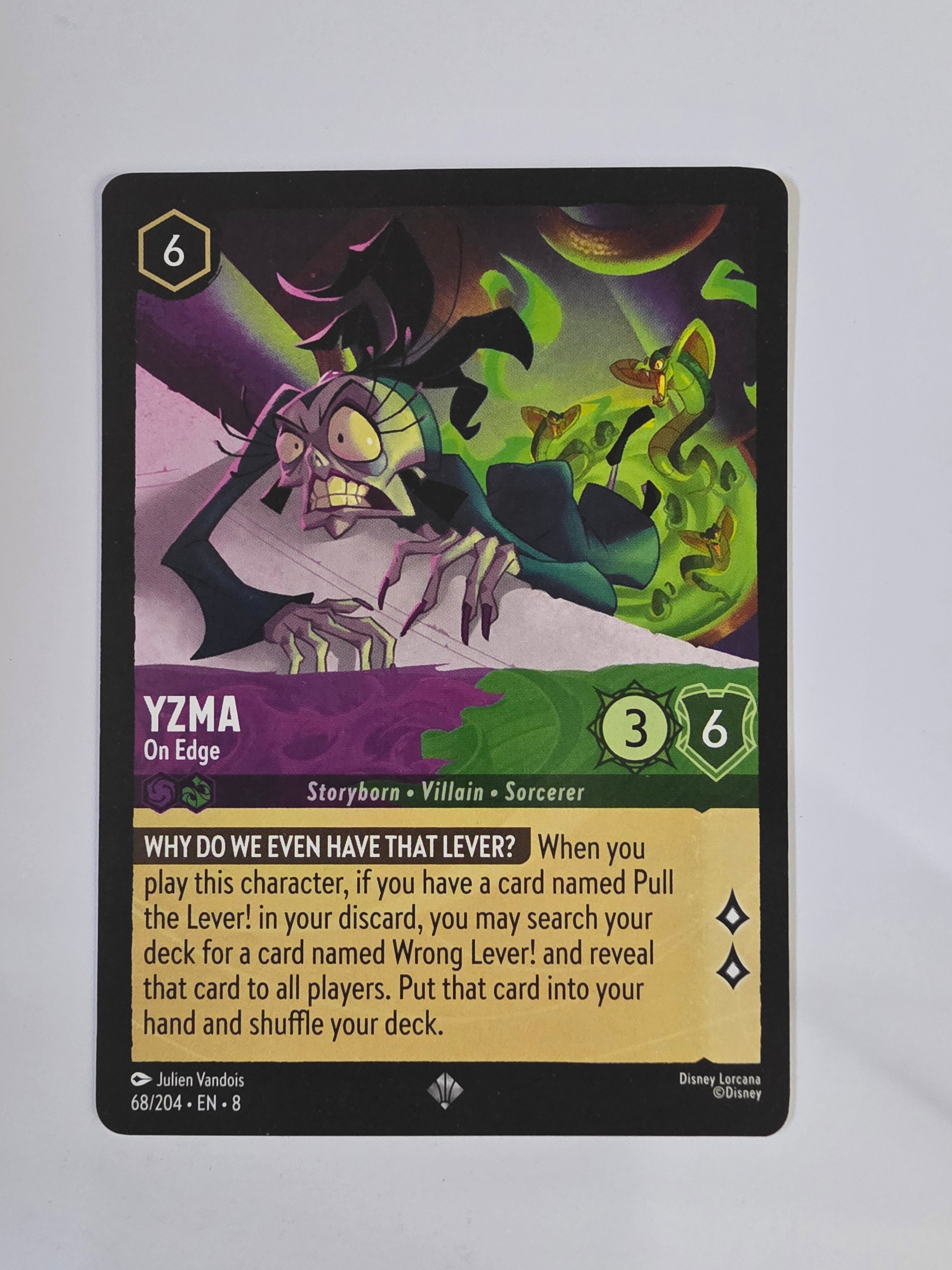 Disney Lorcana Reign of Jafar | Yzma On Edge | #068 | Super Rare