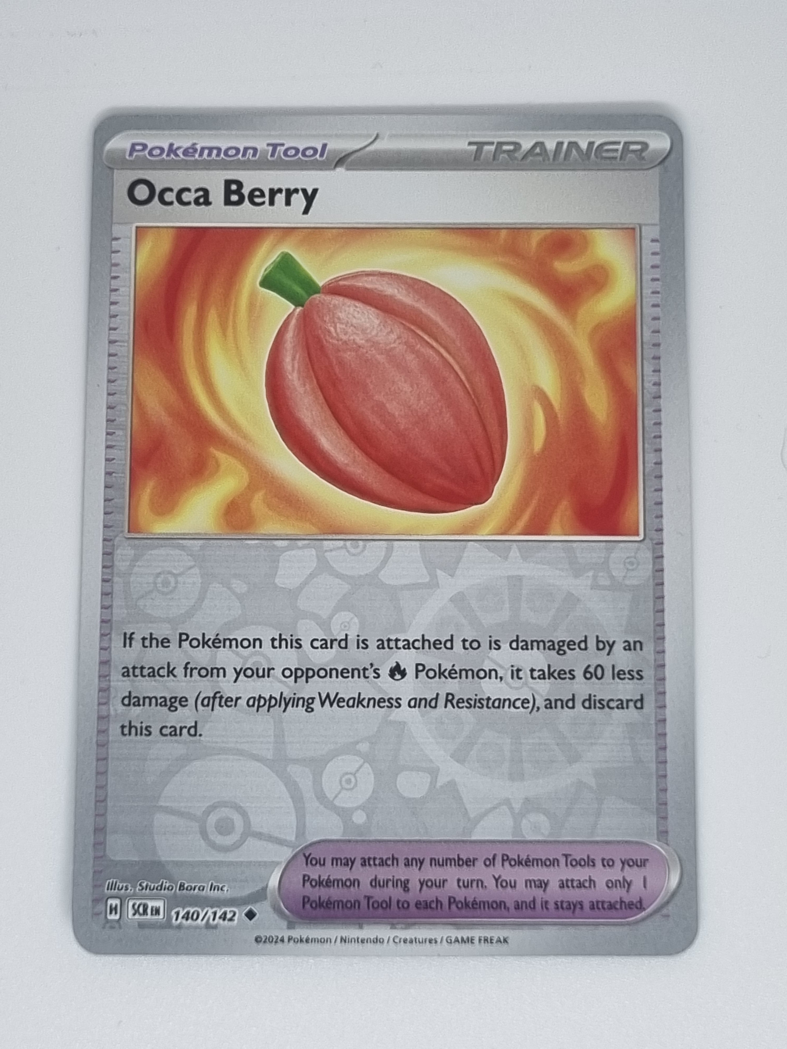 Pokemon TCG - Stellar Crown - #140/142 - Occa Berry - Uncommon - Reverse Holo