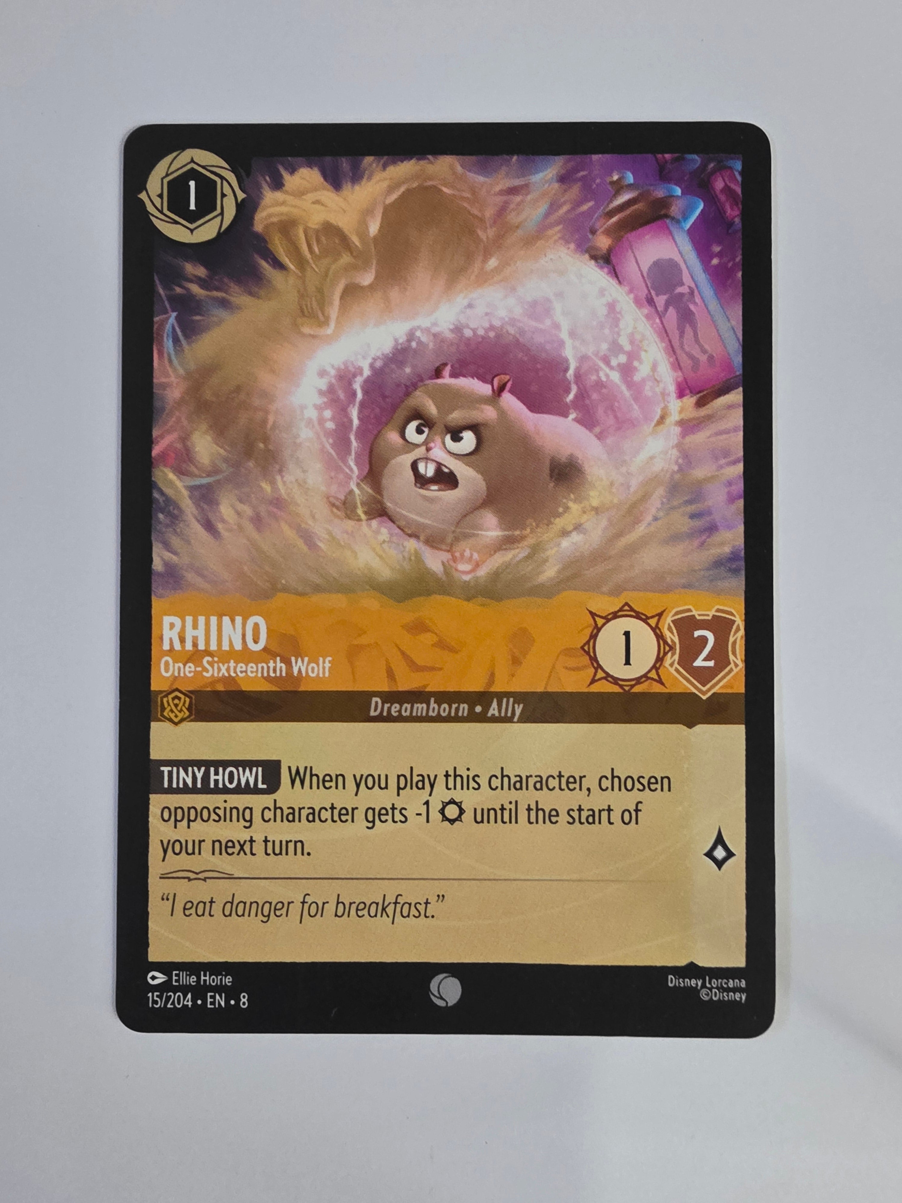 Disney Lorcana Reign of Jafar | Rhino One-Sixteenth Wolf | #015 | Common