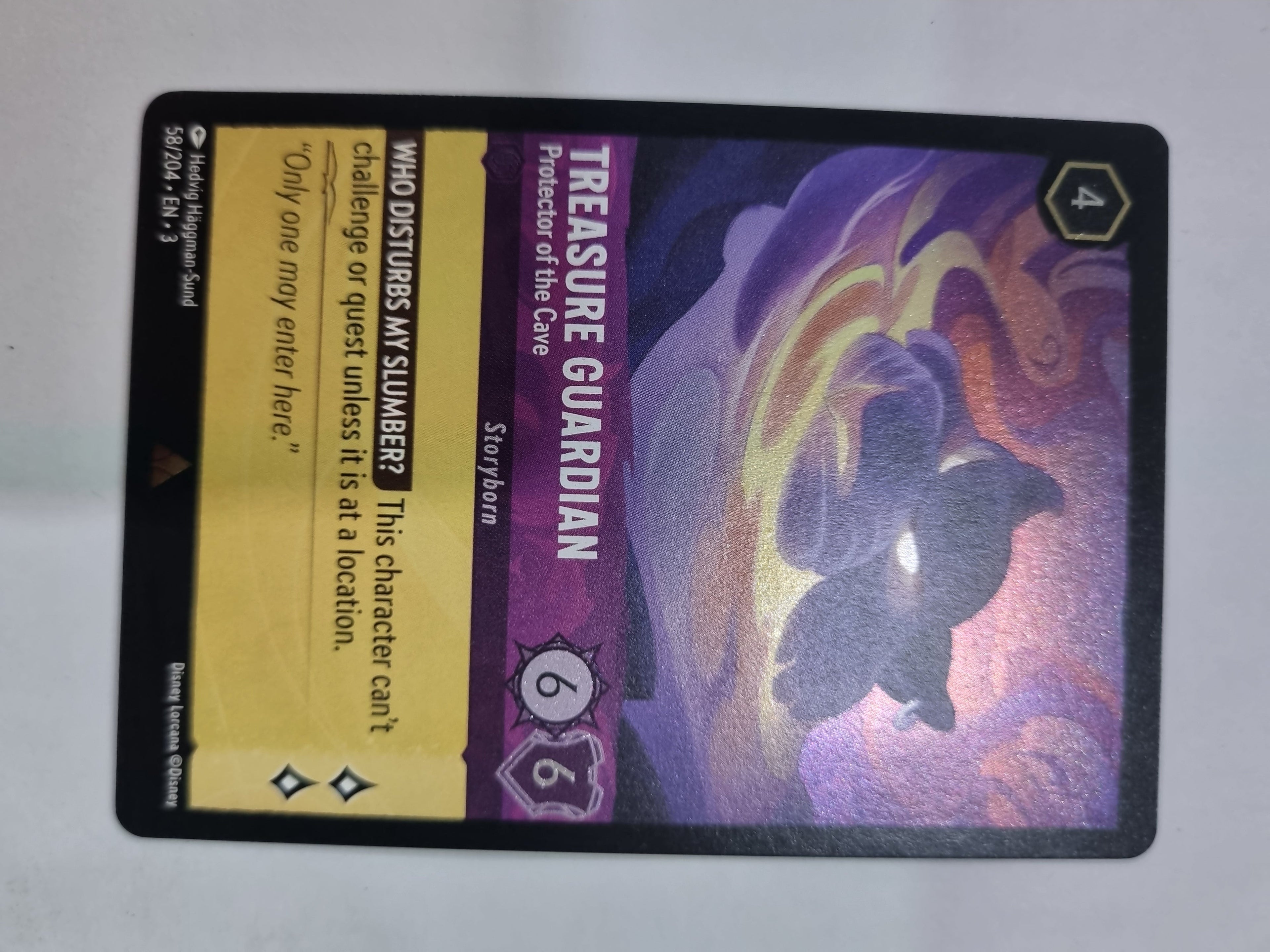 Inklands Coldfoil Treasure Guardian Protector of the Cave 58/204 Rare