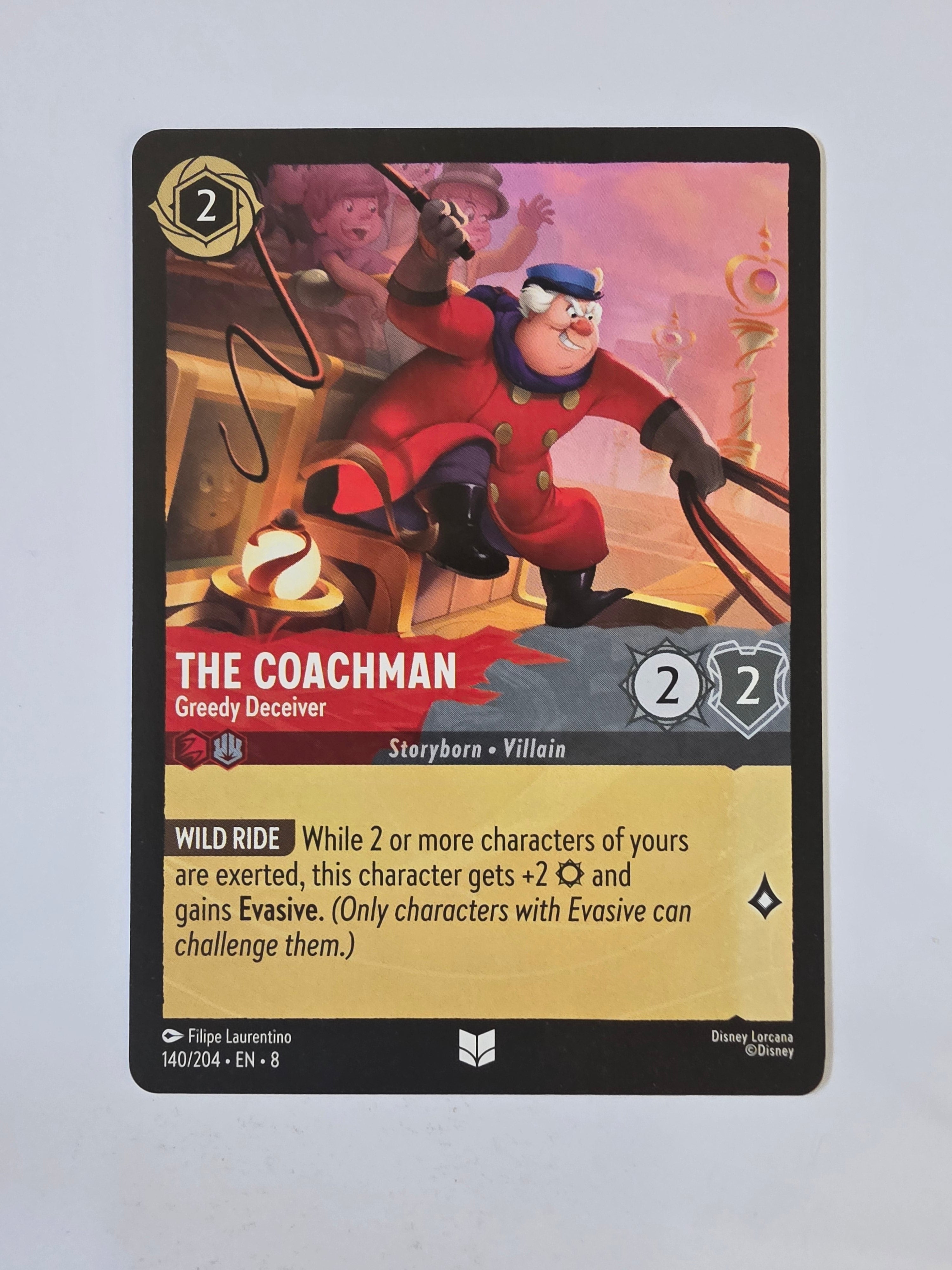 Disney Lorcana Reign of Jafar | The Coachman Greedy Deceiver | #140 | Uncommon