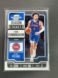 23-24 NBA Contenders Optic Season Ticket #48 Cade Cunningham (Base - Silver)