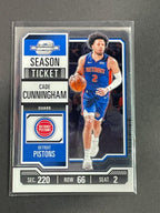 23-24 NBA Contenders Optic Season Ticket #48 Cade Cunningham (Base - Silver)