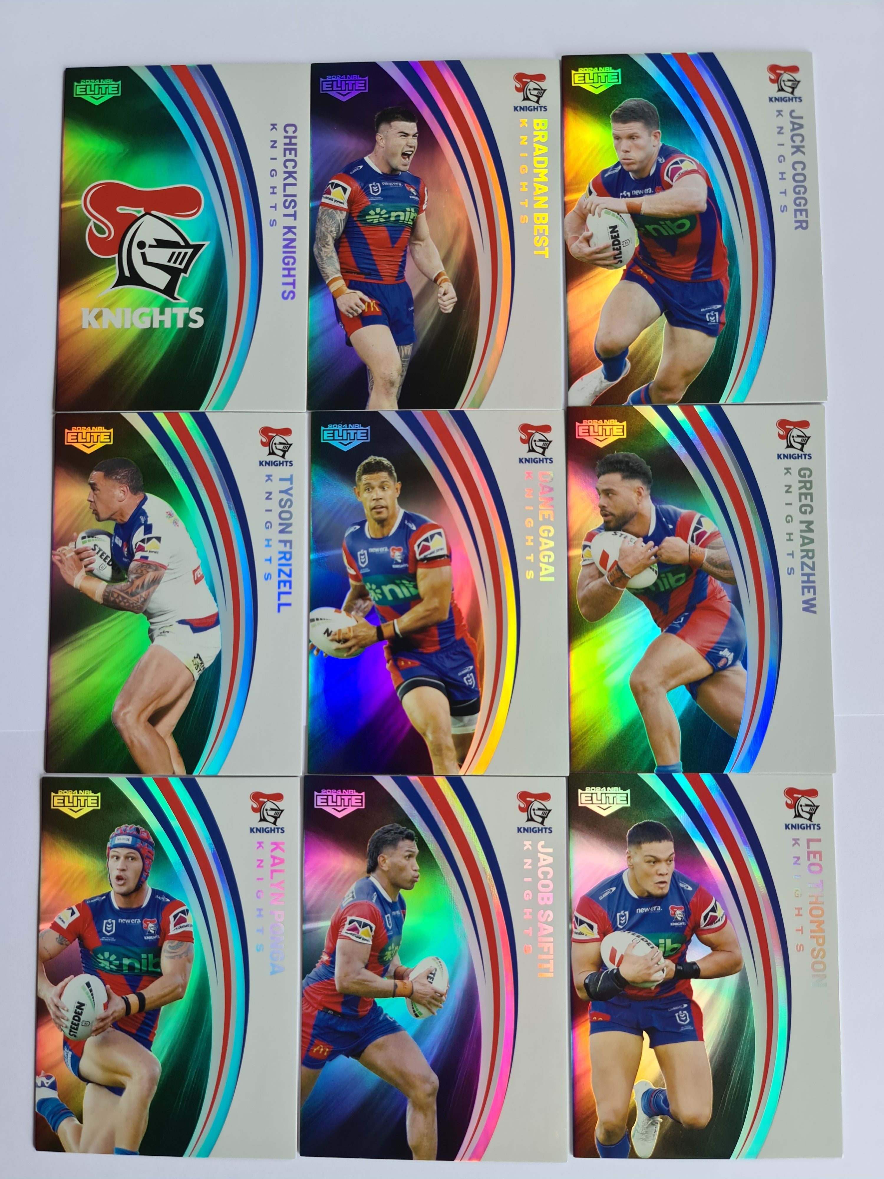 2024 Elite NRL - Pearl Team Set 9 Cards - Knights