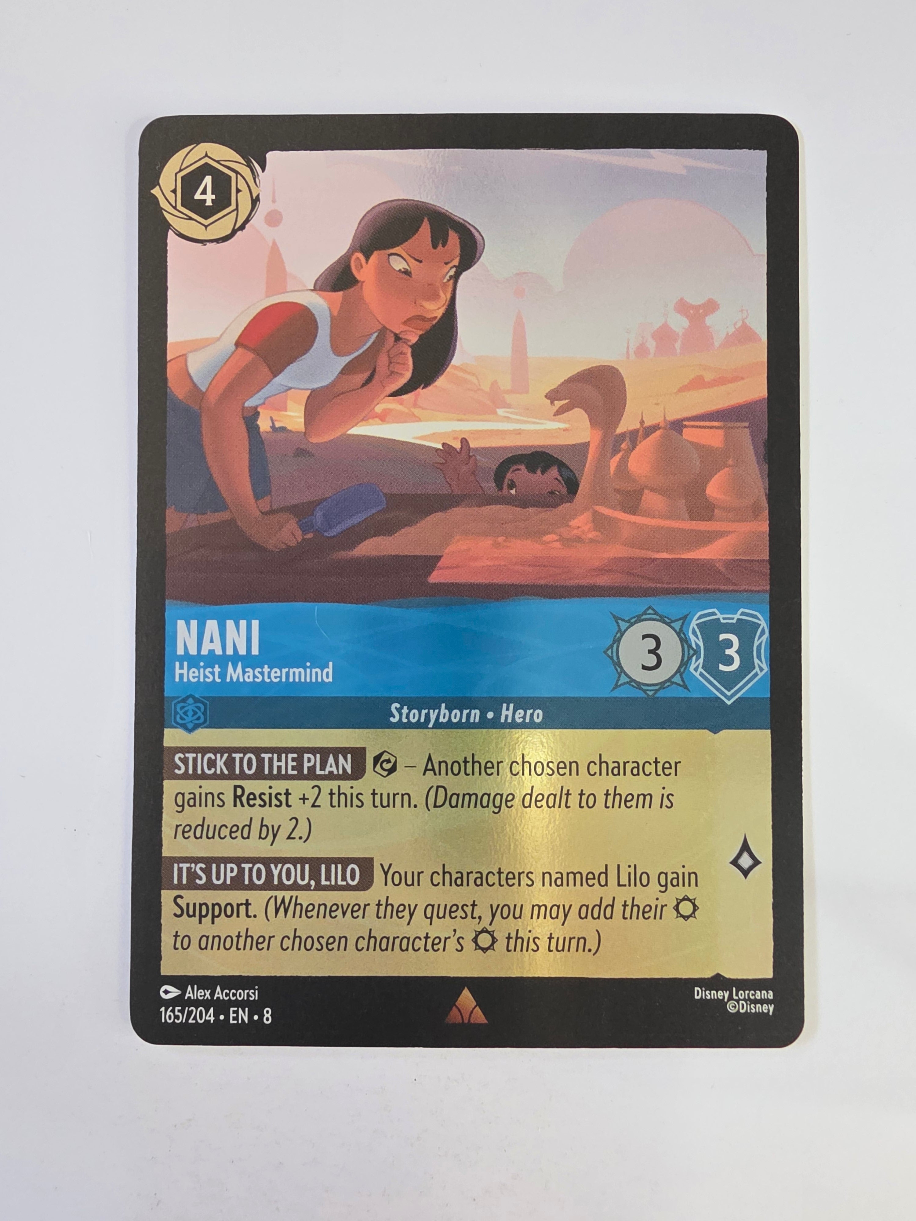Disney Lorcana Reign of Jafar | Coldfoil | Nani Heist Mastermind | #165 | Rare