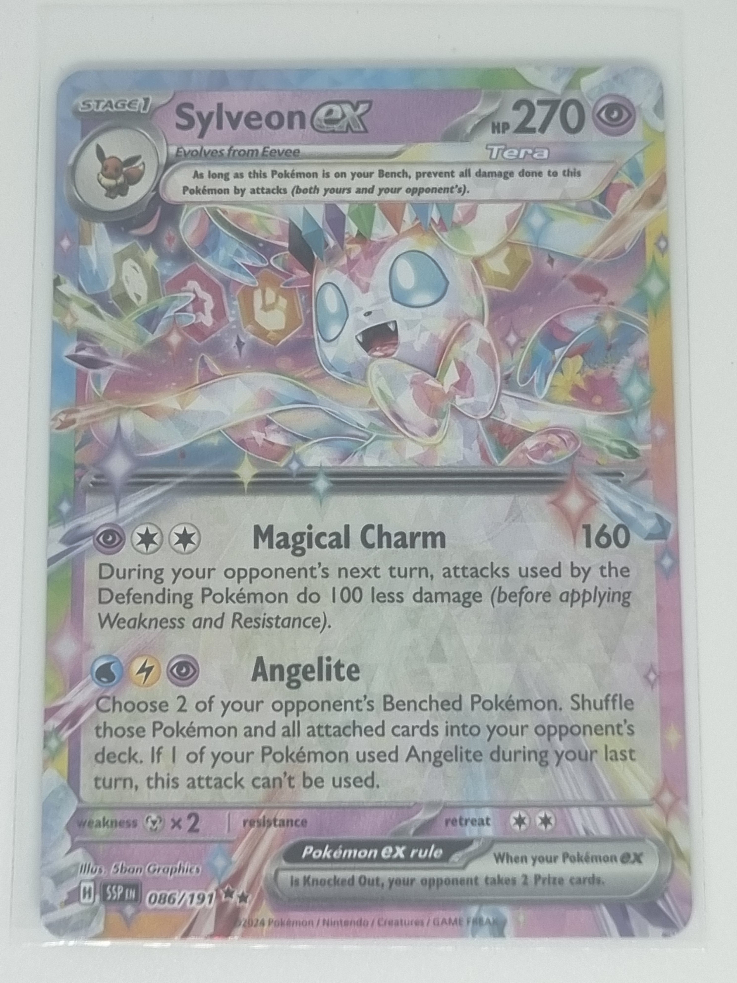 Pokemon TCG - Surging Sparks - #086/191 - Sylveon EX - Double Rare
