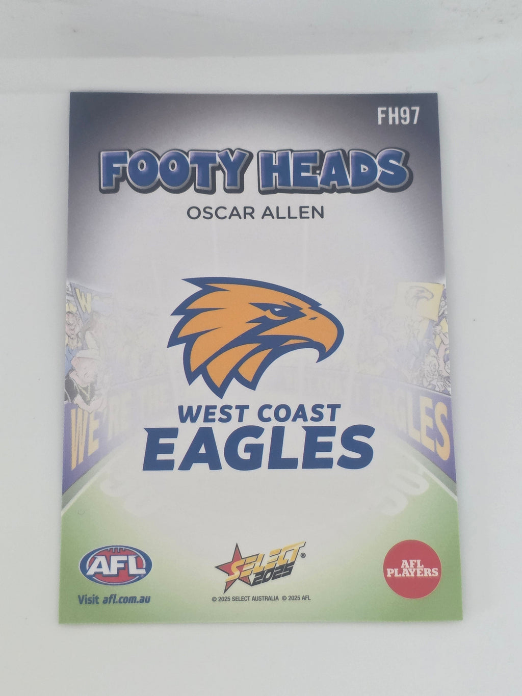 AFL Footy Stars 2025 | Footy Heads | #FH97 | O. Allen | West Coast Eagles