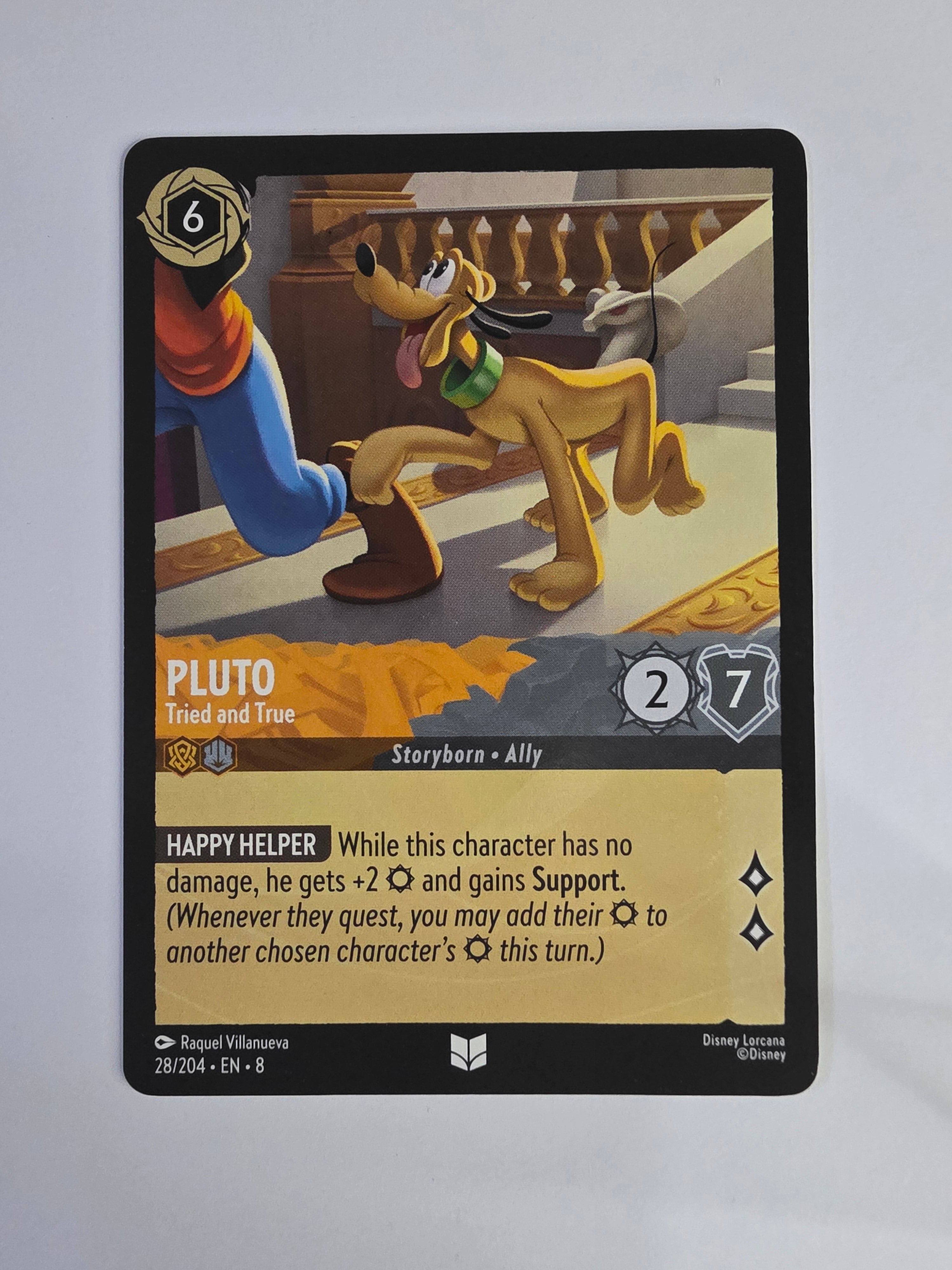 Disney Lorcana Reign of Jafar | Pluto Tried & True | #028 | Uncommon