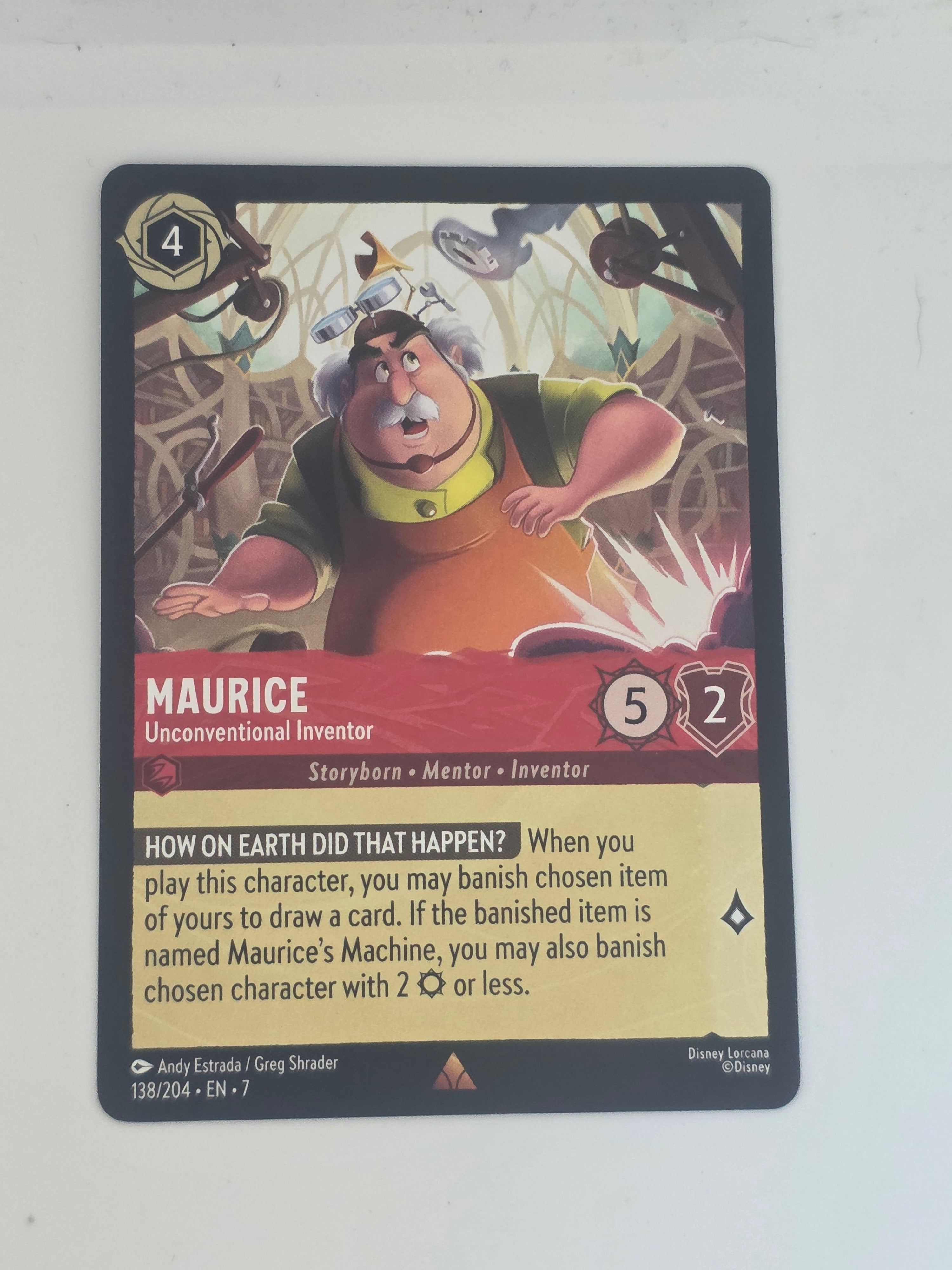 Lorcana | Archazia's Island | #138/204 | Maurice Unconventional Inventor | Rare