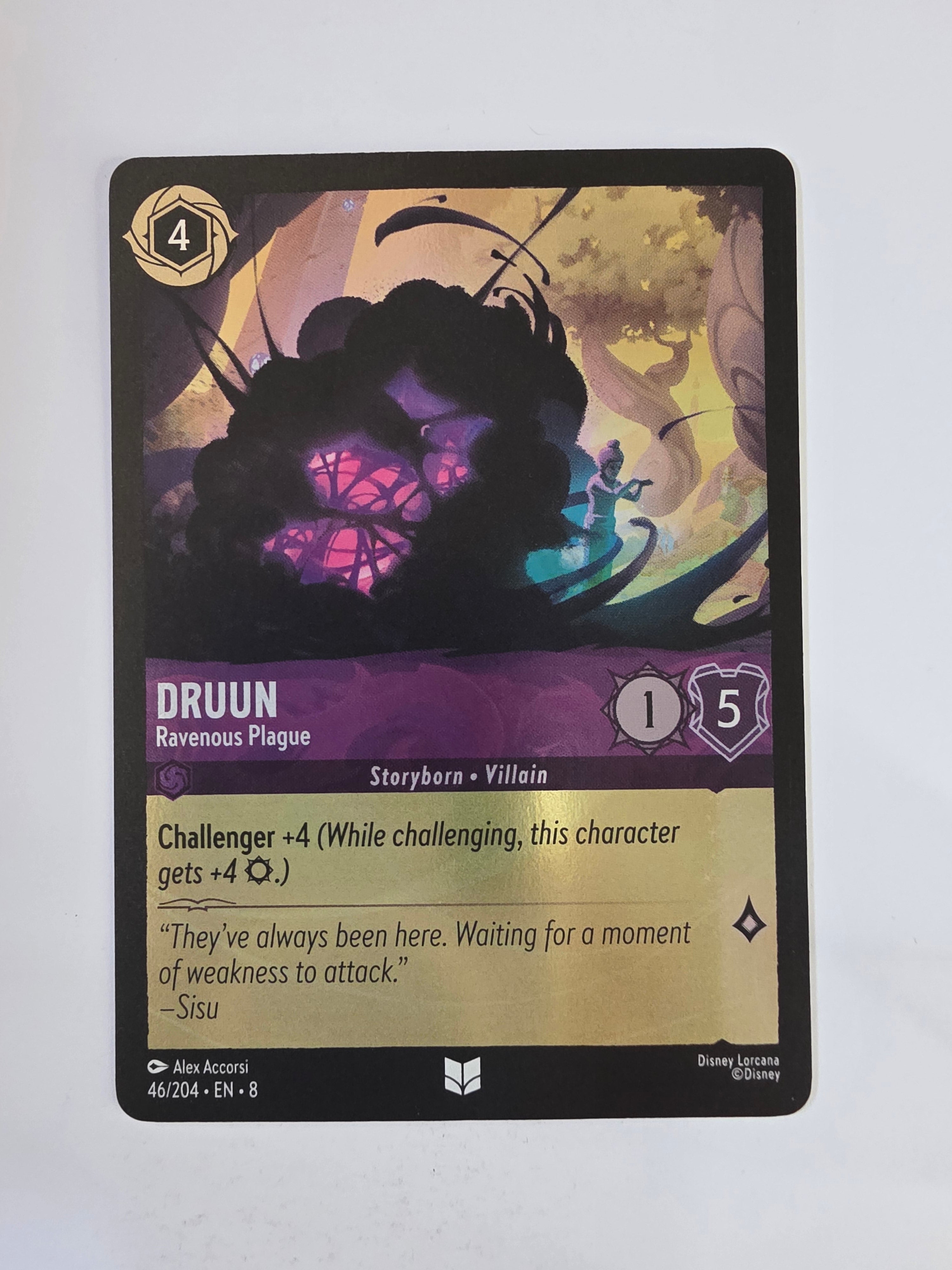 Disney Lorcana Reign of Jafar | Coldfoil | Druun Ravenous Plague | #046 | Uncommon