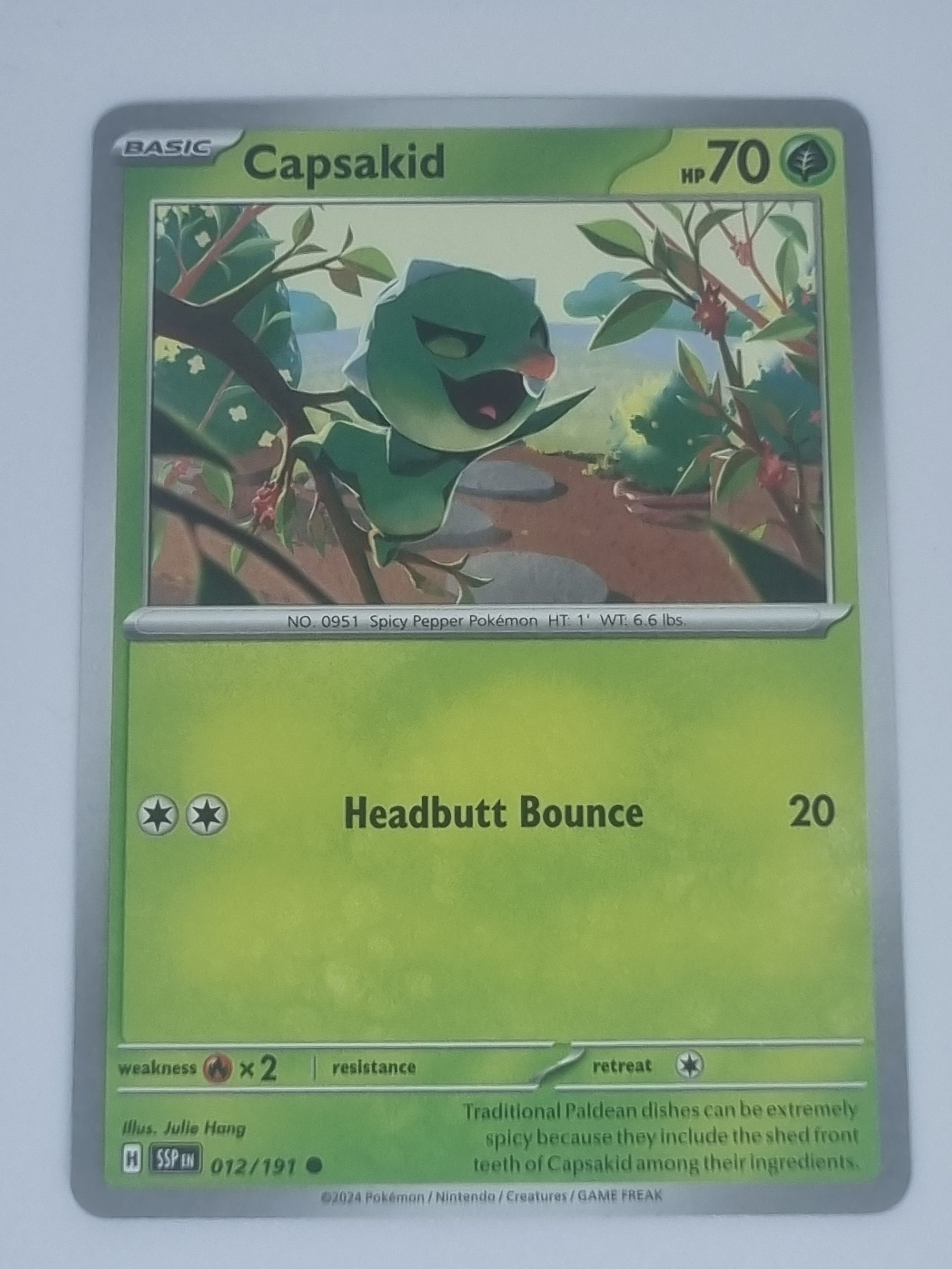 Pokemon TCG - Surging Sparks - #012/191 - Capsakid - Common