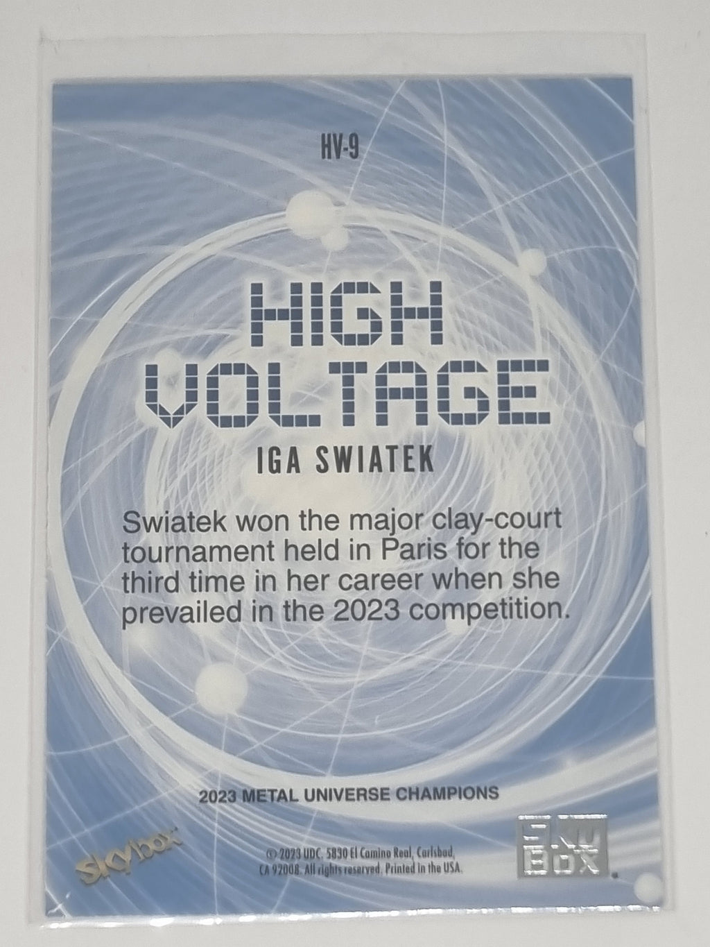 2023 Skybox Metal Universe Champions - High Voltage - #HV-9 - Iga Swiatek