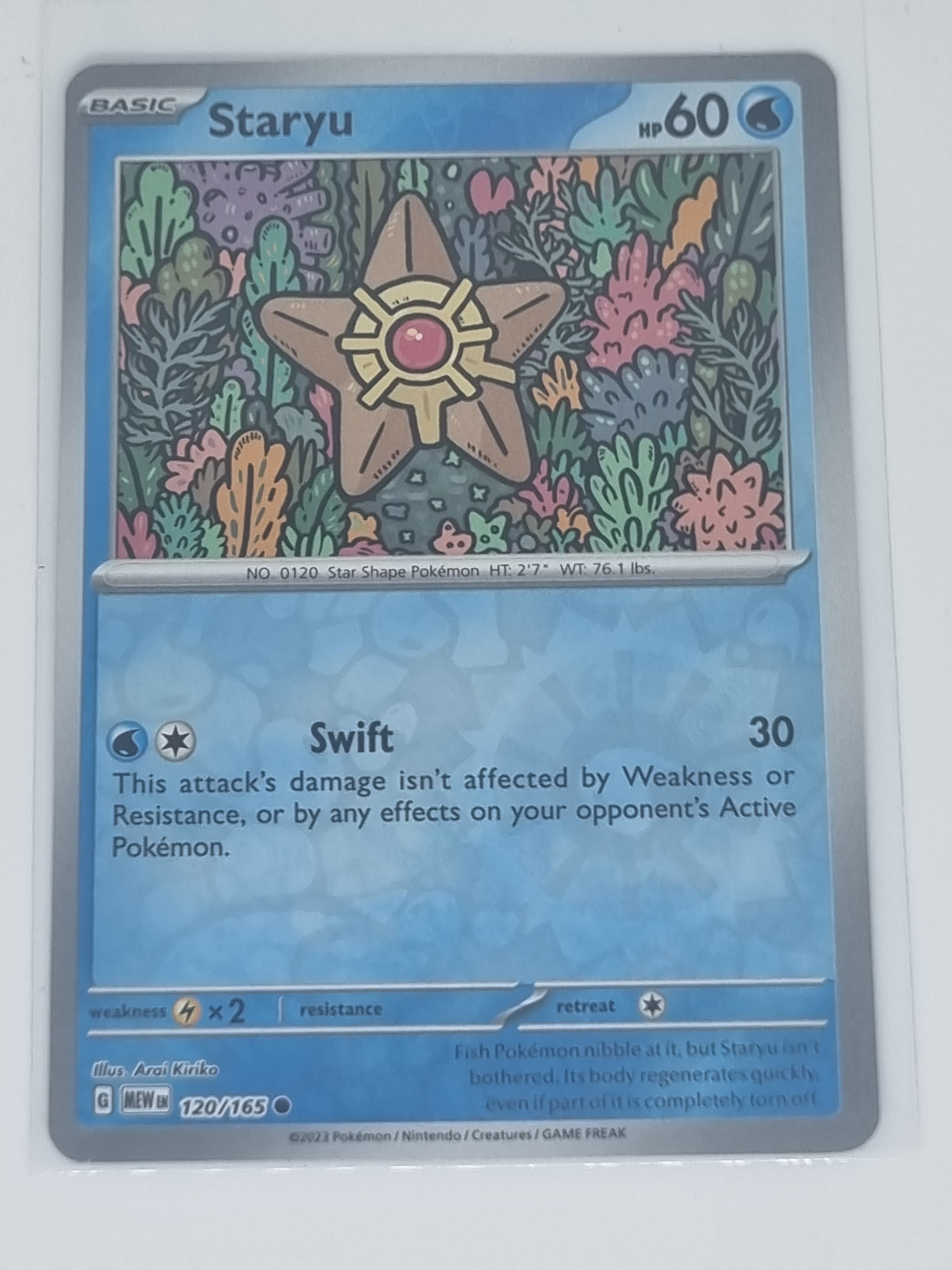 Pokemon TCG - Pokemon 151 - #120/165 - Reverse Holo - Staryu - Common