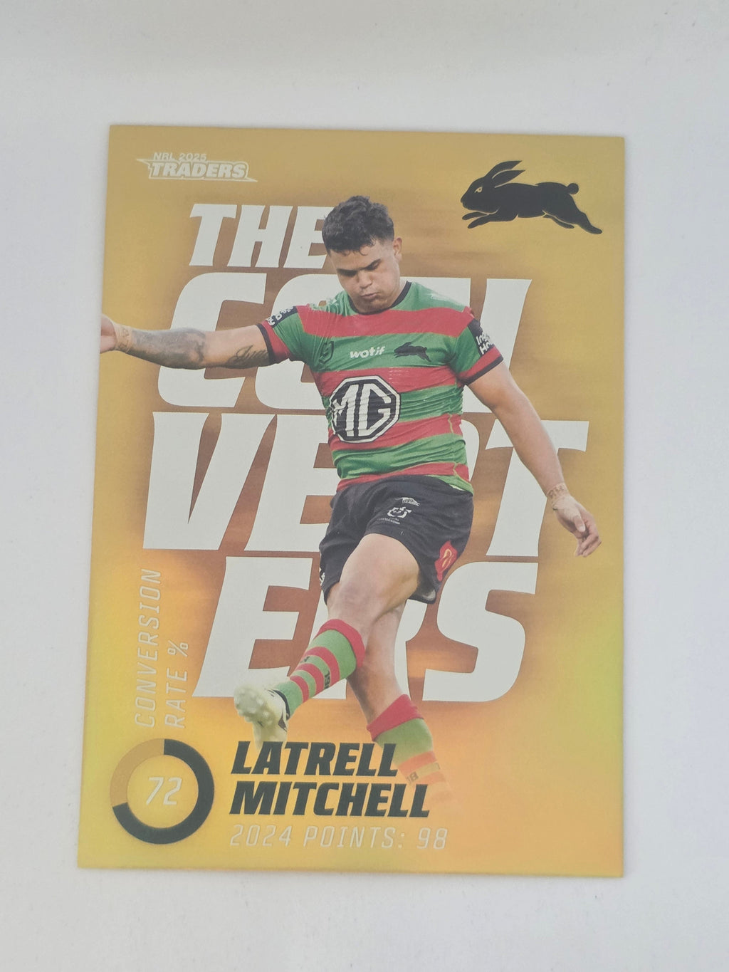 NRL 2025 Traders Titanium| Converters Parallel #TCP13 Latrell Mitchell Rabbitohs
