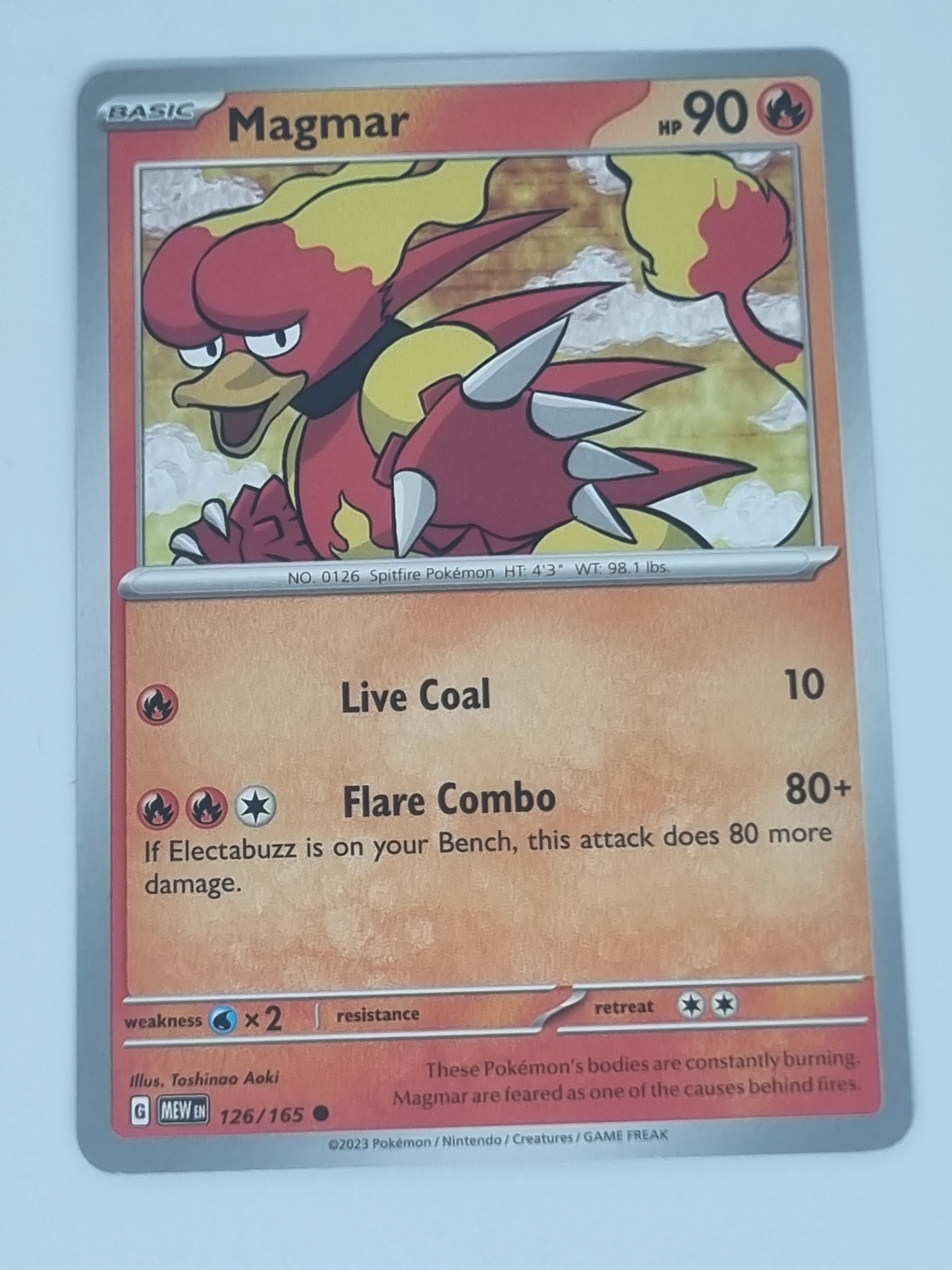 Pokemon TCG - Pokemon 151 - #126/165 - Magmar - Common