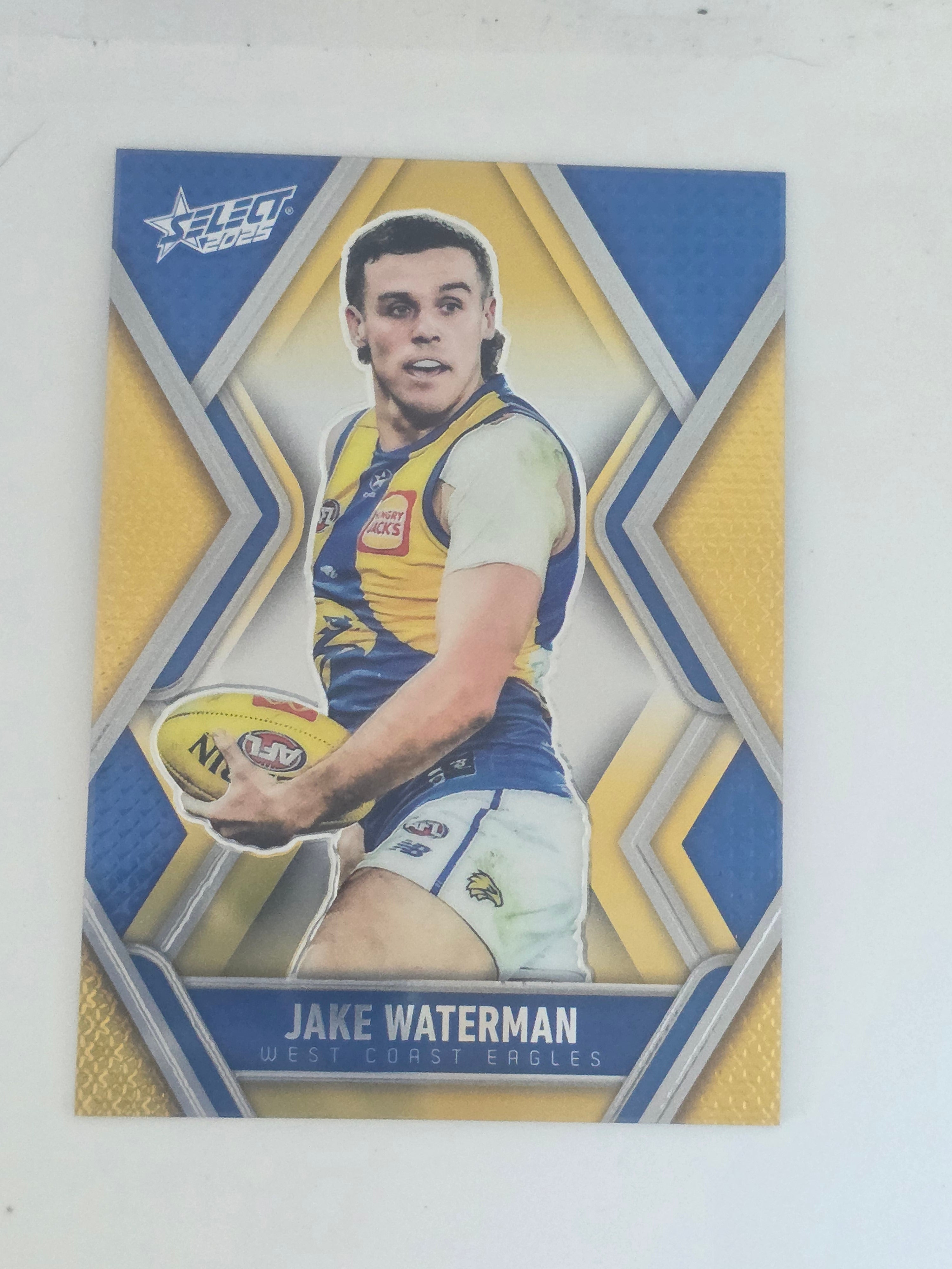 AFL Footy Stars 2025 | Luminous Base | #L186 | J. Waterman | West Coast Eagles