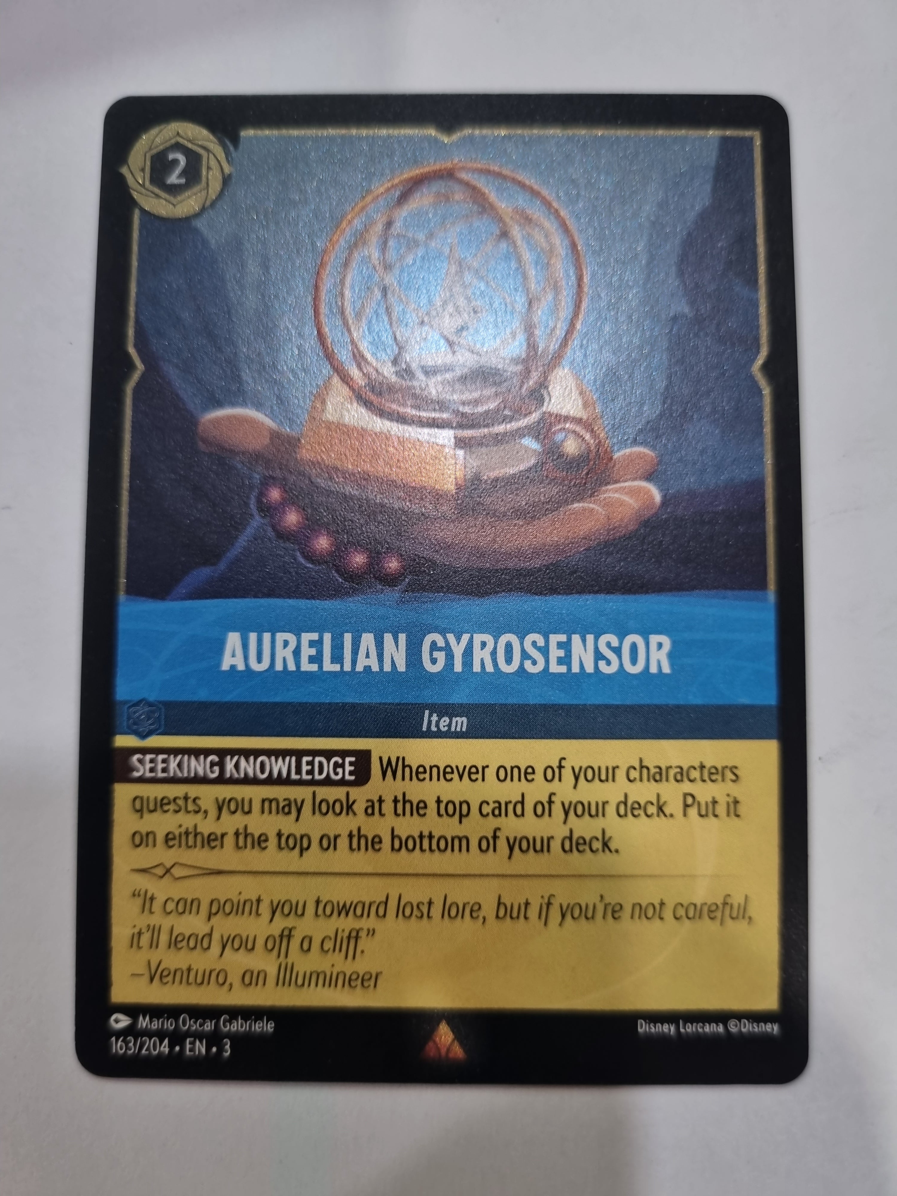 Into the Inklands - Coldfoil - Aurelian Gyrosensor - 163/204 - Rare