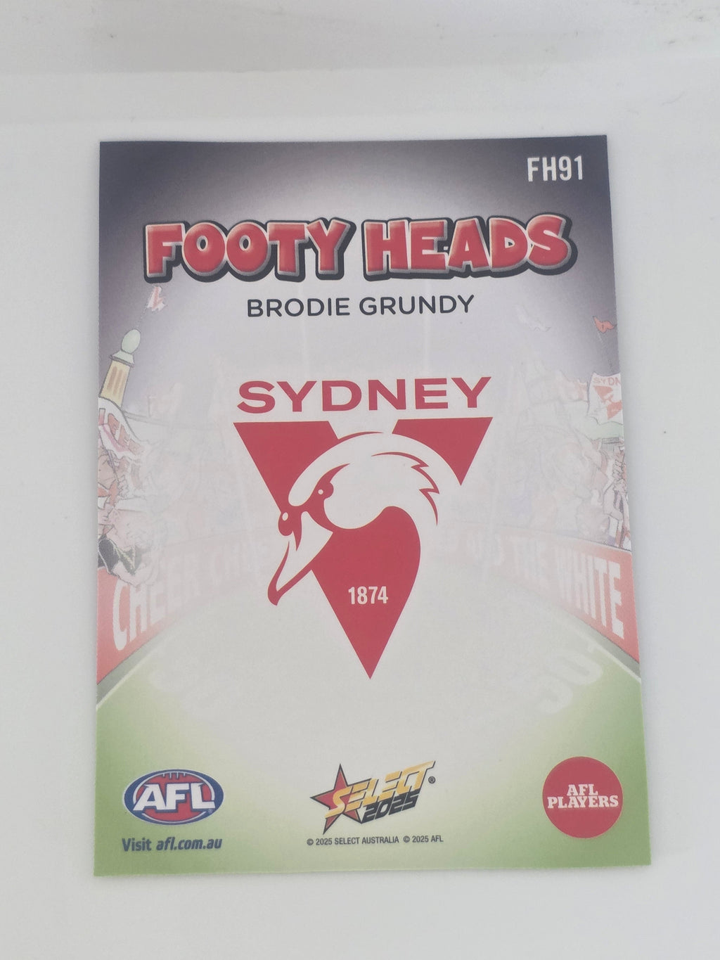 AFL Footy Stars 2025 | Footy Heads | #FH91 | B. Grundy | Sydney Swans