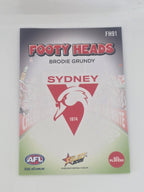 AFL Footy Stars 2025 | Footy Heads | #FH91 | B. Grundy | Sydney Swans