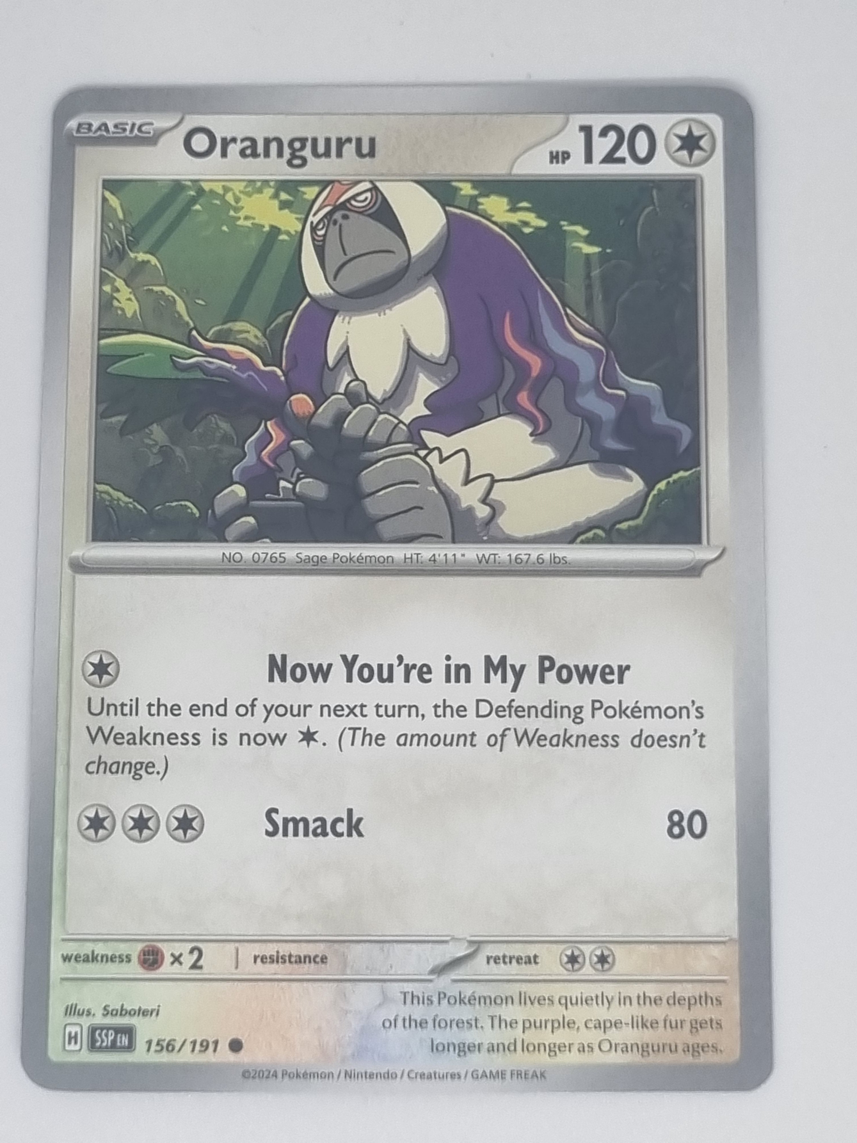 Pokemon TCG - Surging Sparks - #156/191 - Oranguru - Common