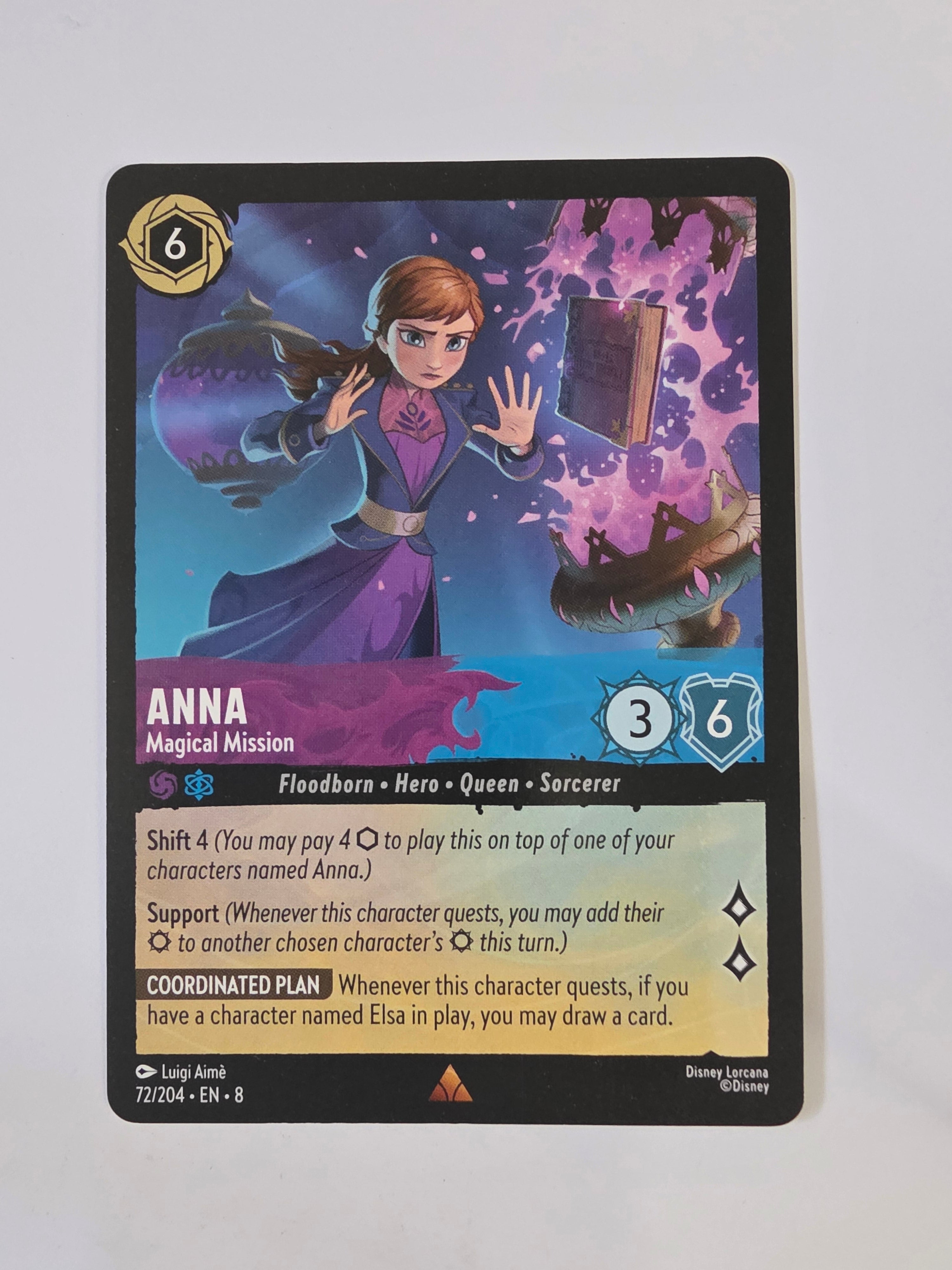 Disney Lorcana Reign of Jafar | Anna Magical Mission | #072 | Rare