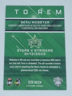 2024-25 LUXE Cricket - Season to Remember - #STR14 - Beau Webster - Stars