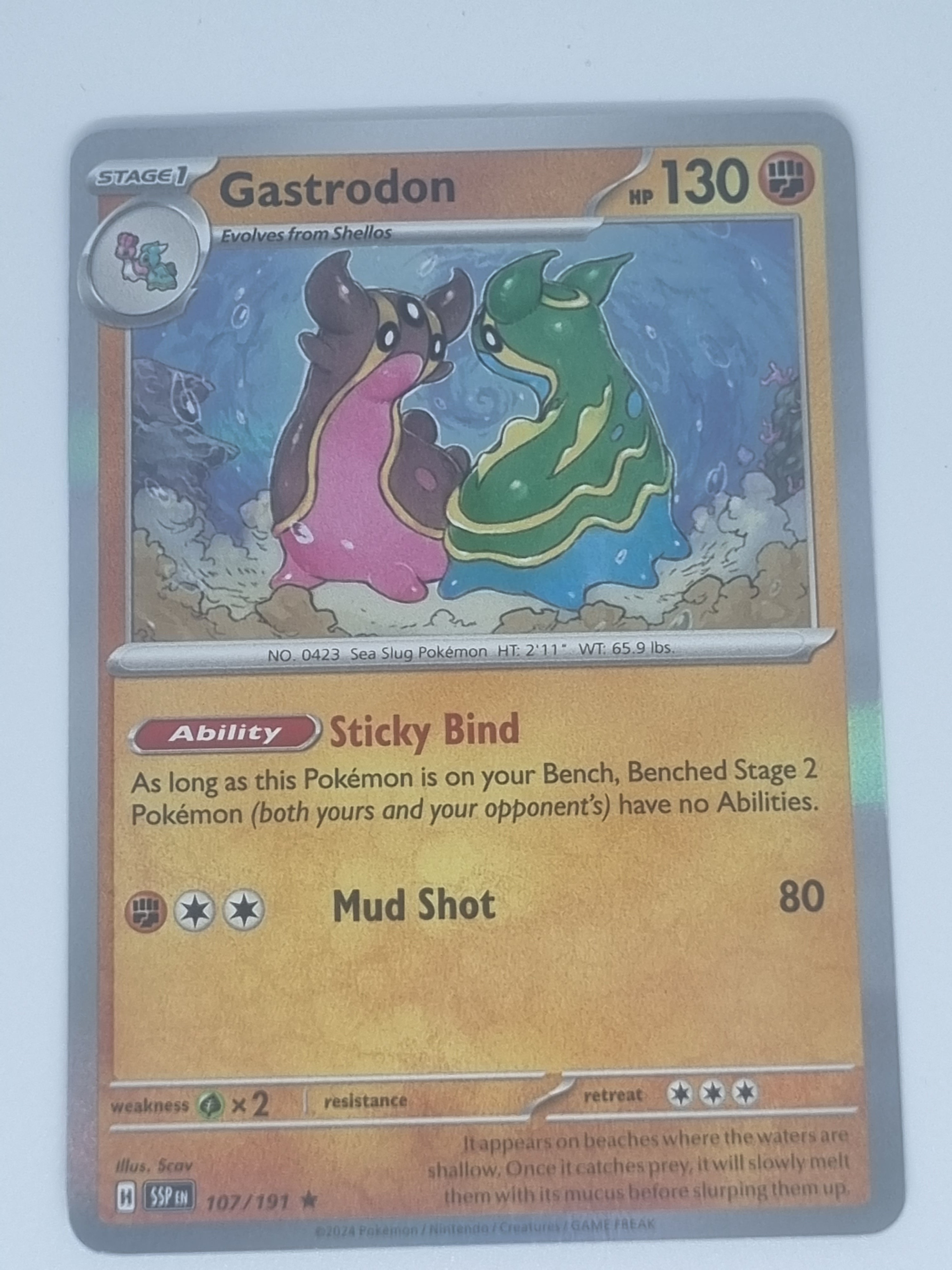 Pokemon TCG - Surging Sparks - #107/191 - Gastrodon - Rare