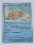 Pokemon TCG - Pokemon 151 - #098/165 - Reverse Holo - Krabby - Common