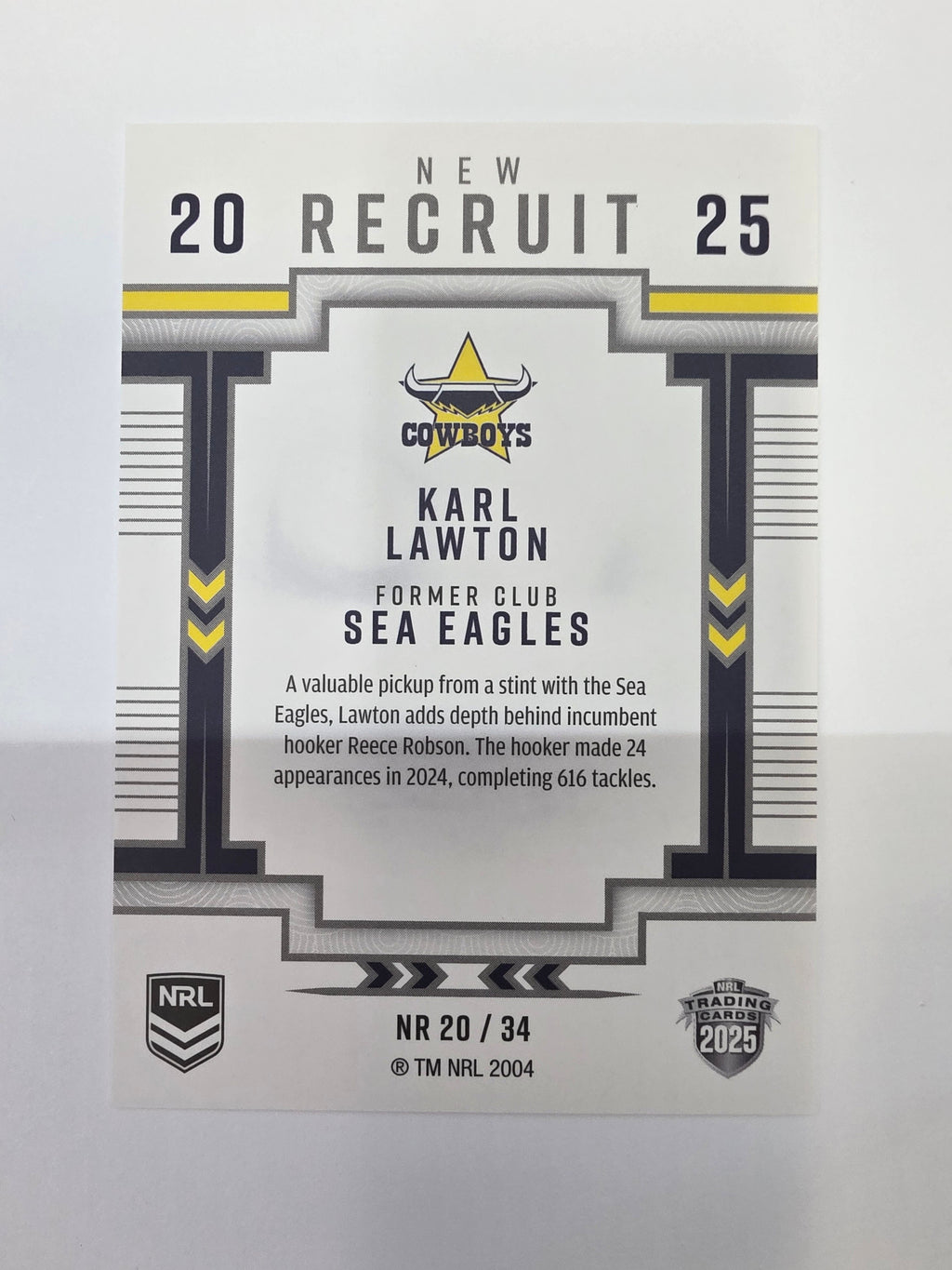 NRL 2025 Elite | New Recruits | #NR20 | Karl Lawton | Cowboys