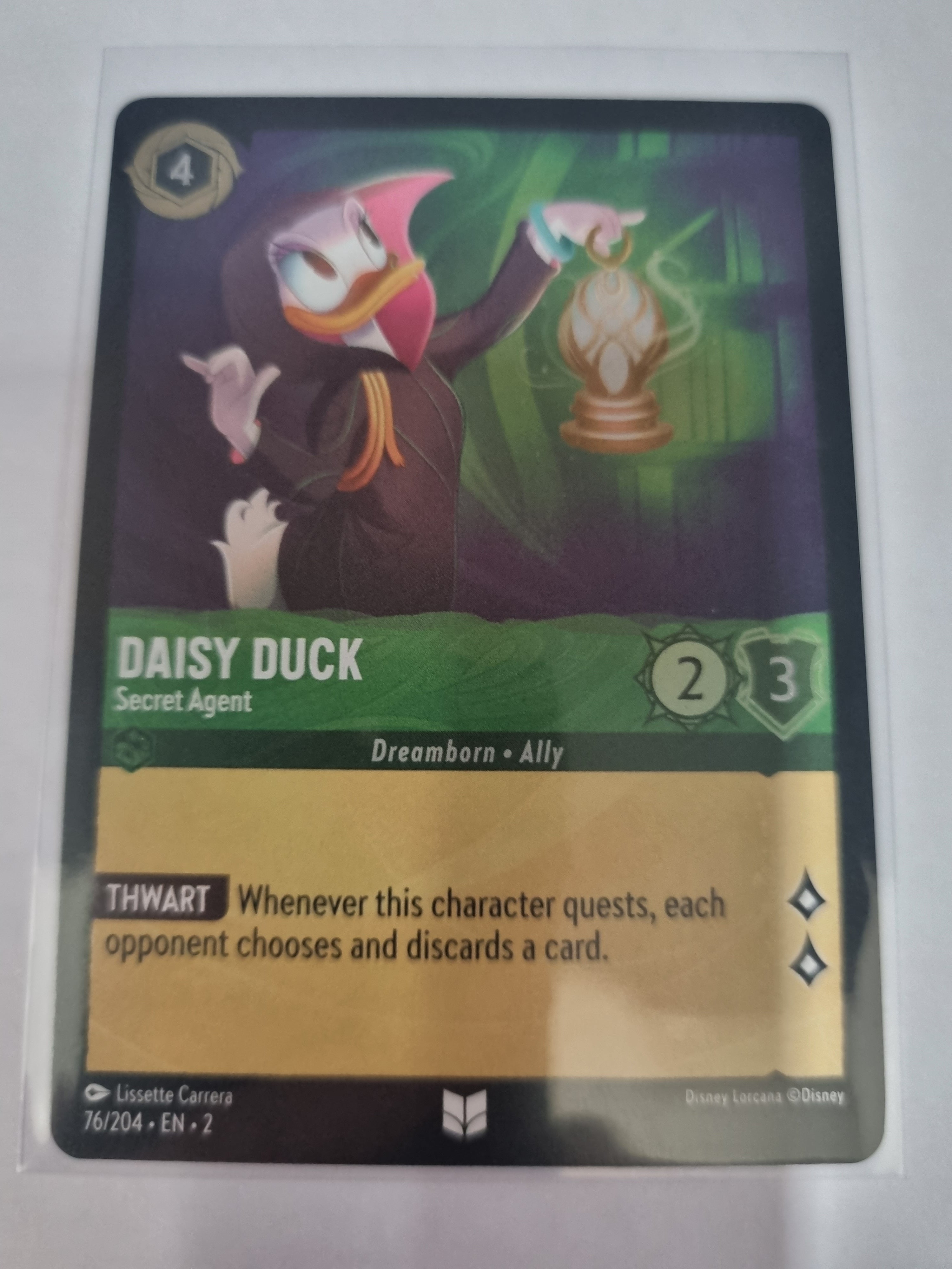 Lorcana - Floodborn - #76/204 - Coldfoil - Daisy Duck - Secret Agent - Uncommon