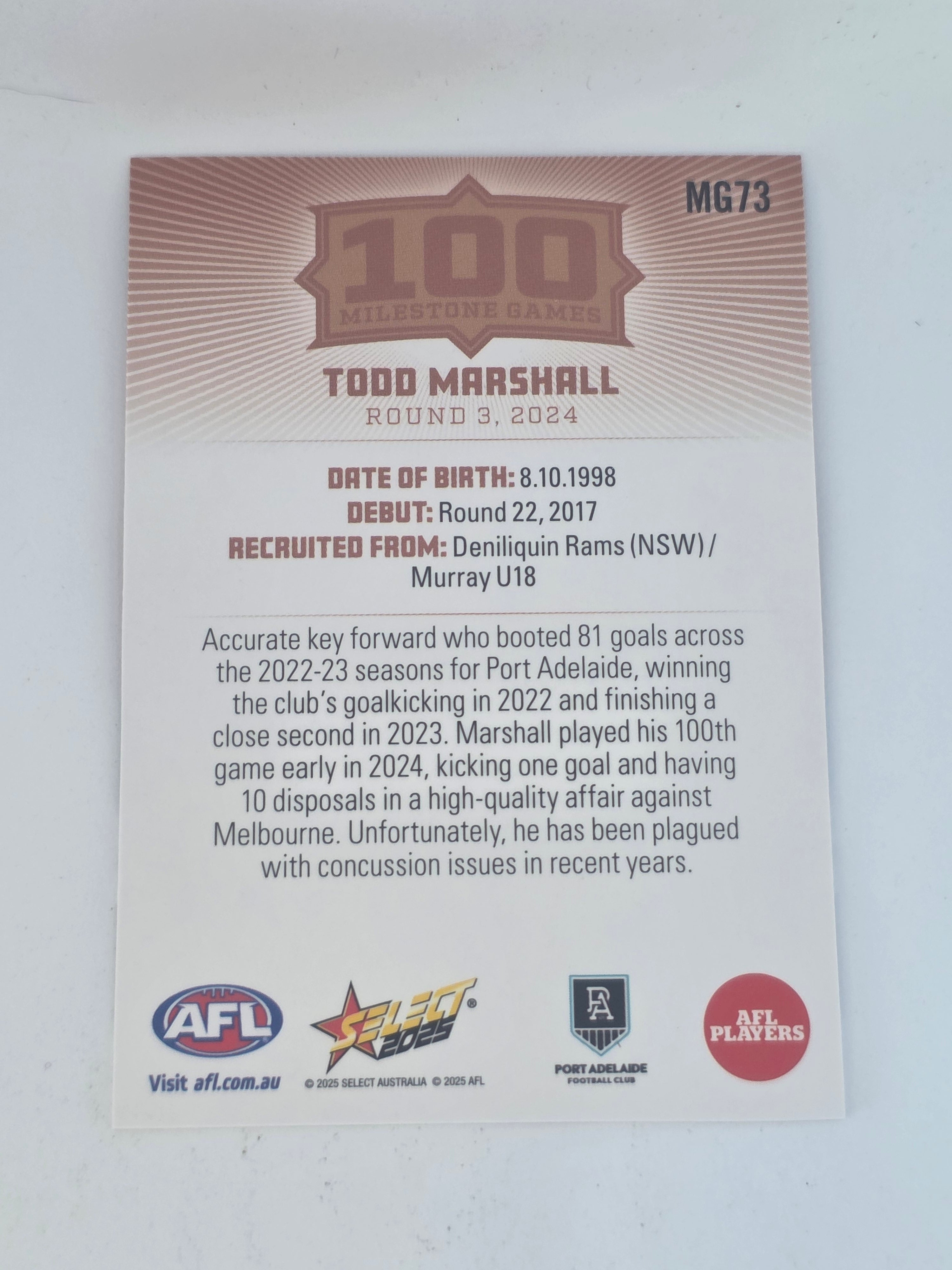 AFL Footy Stars 2025 | Milestone Games | #MG73 | T. Marshall