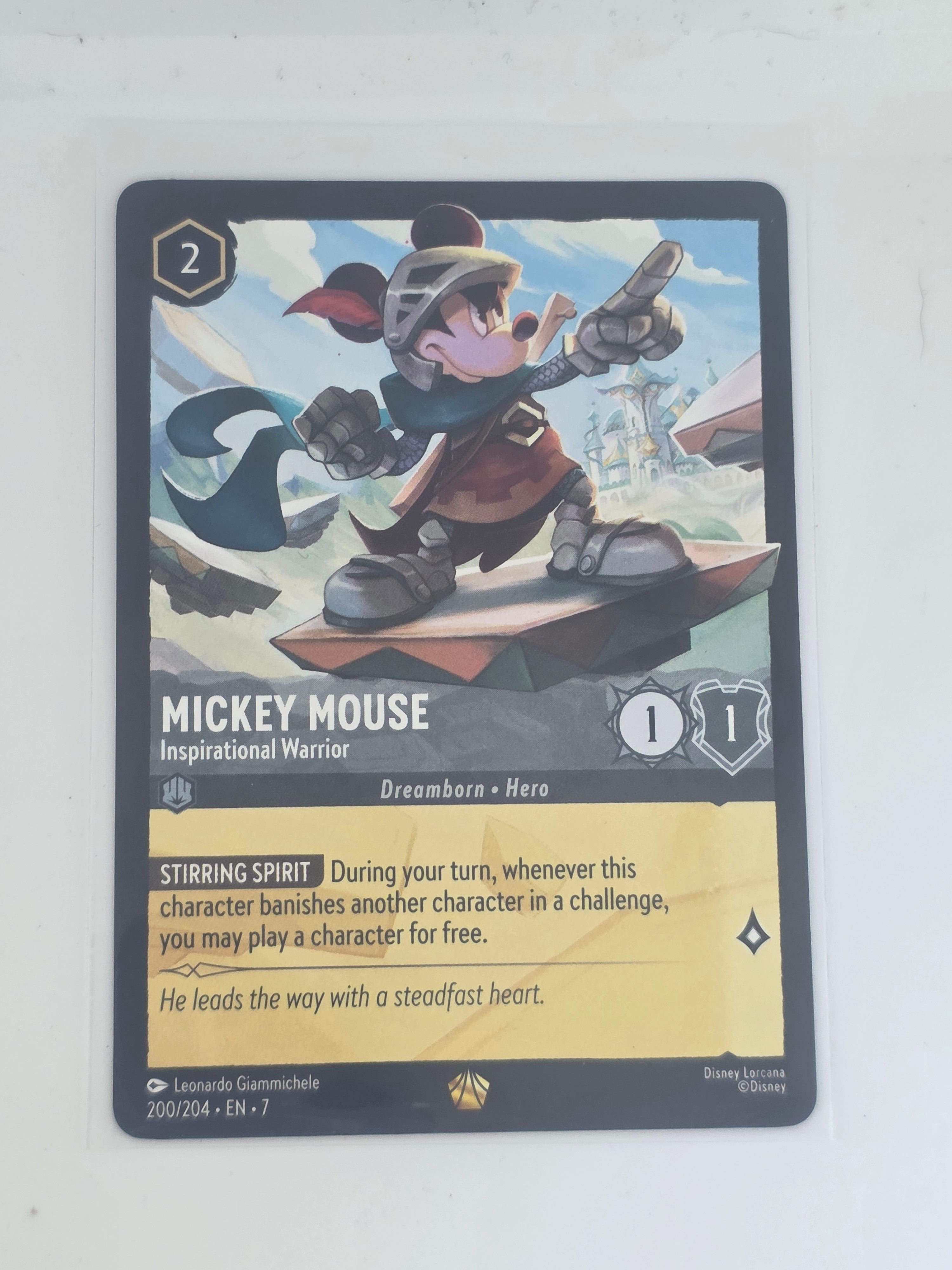 Archazia's Island | #200/204 | Mickey Mouse - Inspirational Warrior | Legendary