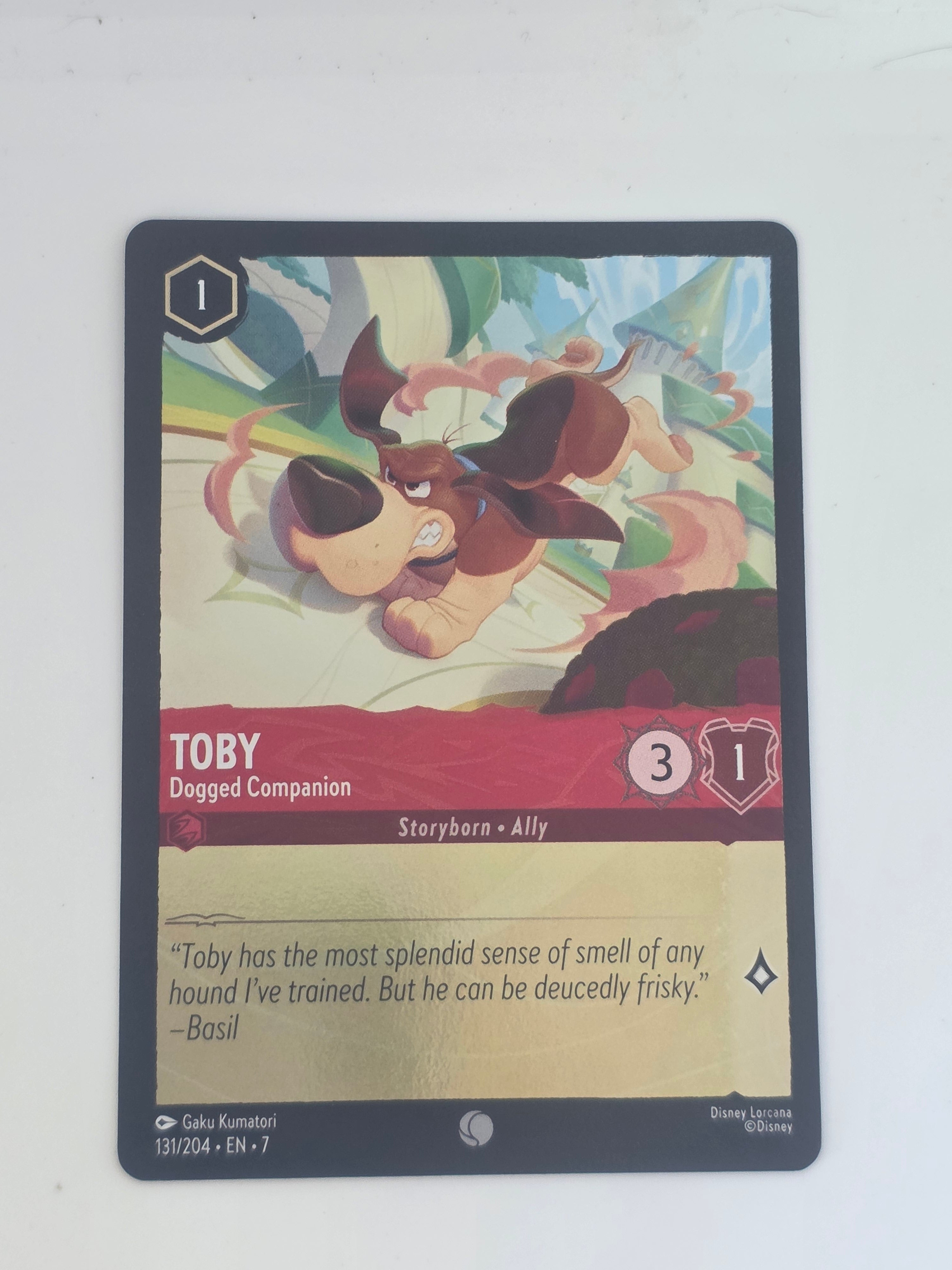 Lorcana | Archazia's Island COLDFOIL #131/204 | Toby - Dogged Companion | Common