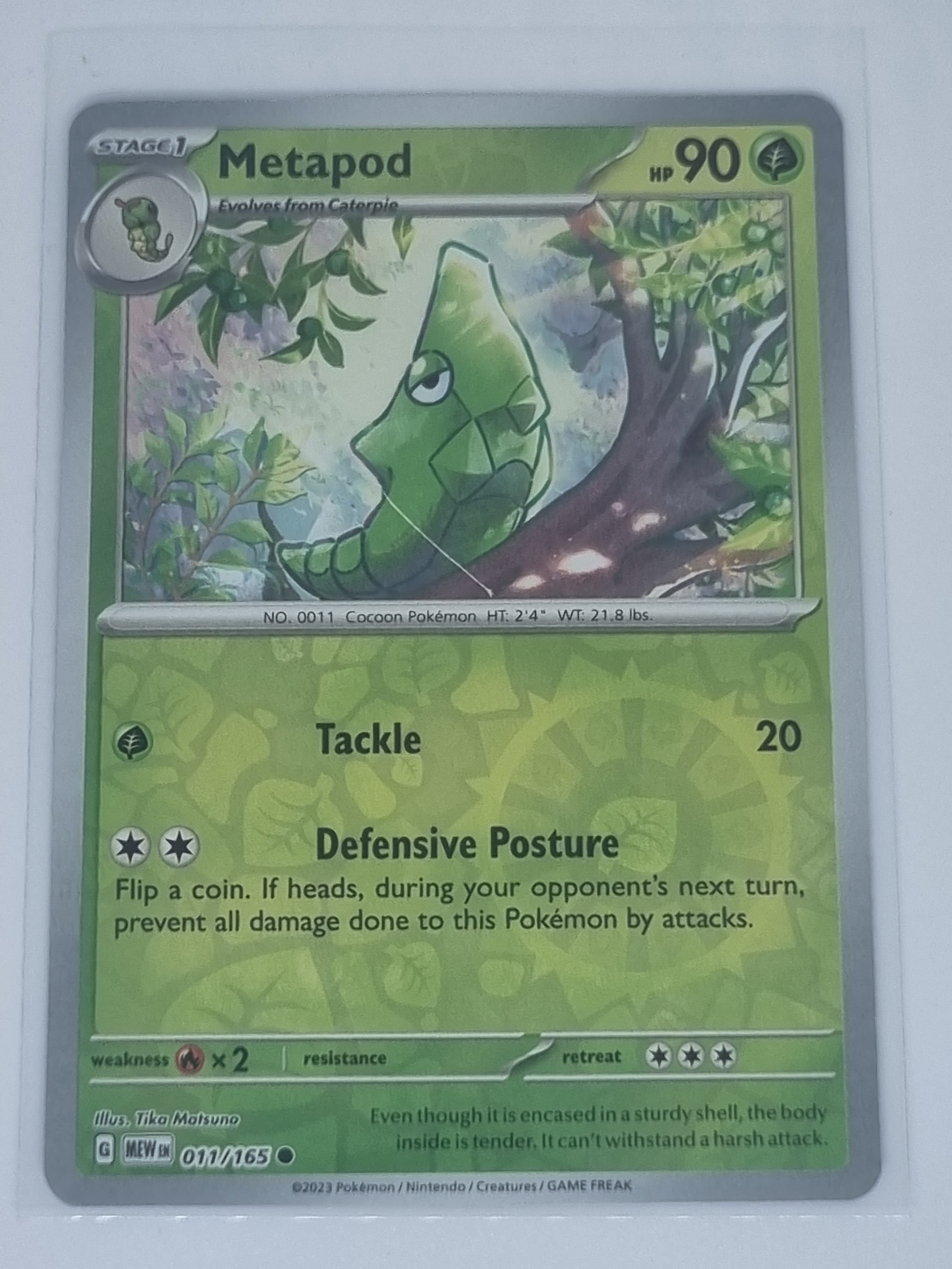 Pokemon TCG - Pokemon 151 - #011/165 - Reverse Holo - Metapod - Common