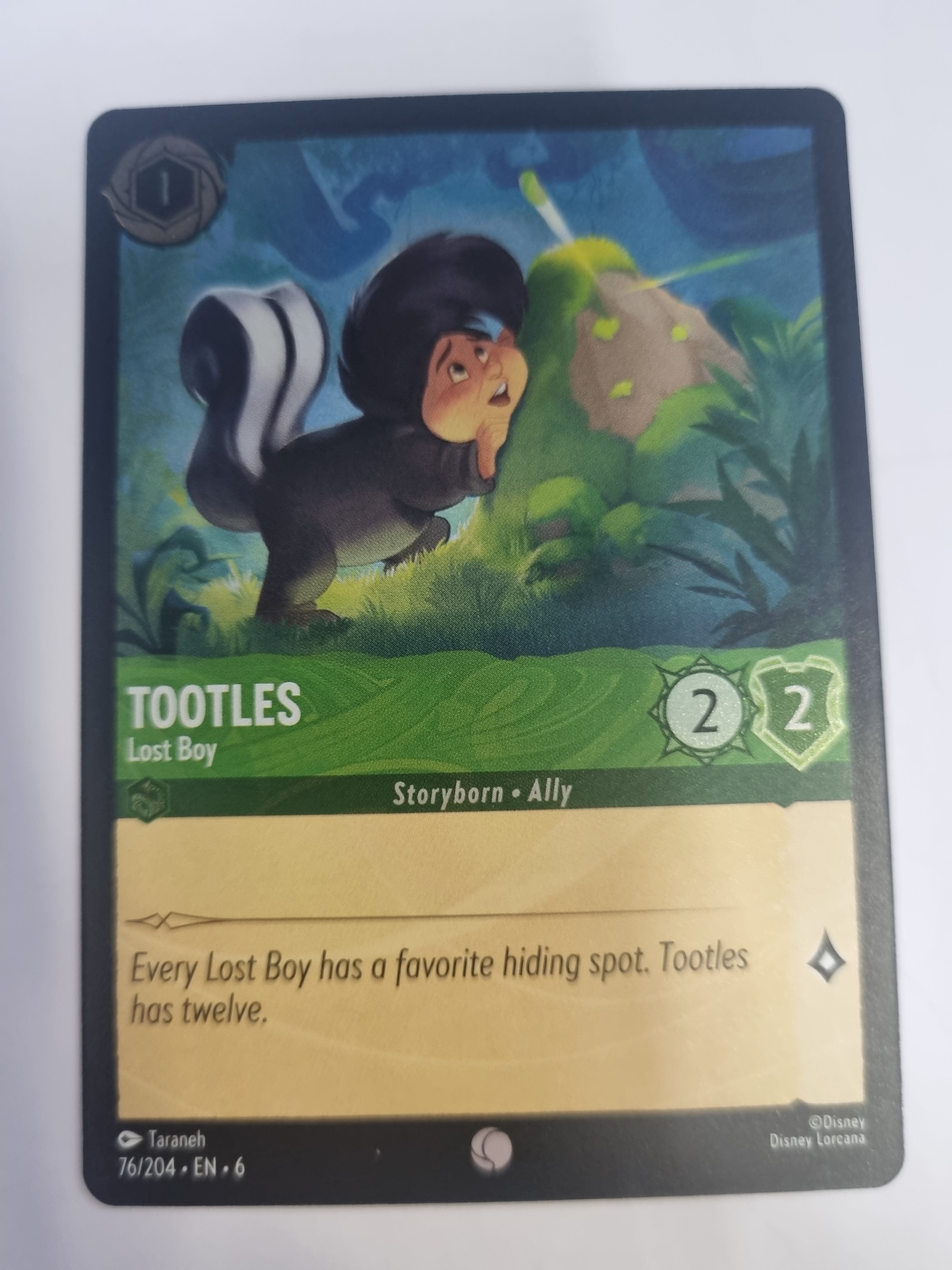 Lorcana Azurite Sea - COLDFOIL - Tootles - Lost Boy - #76/204 - Common