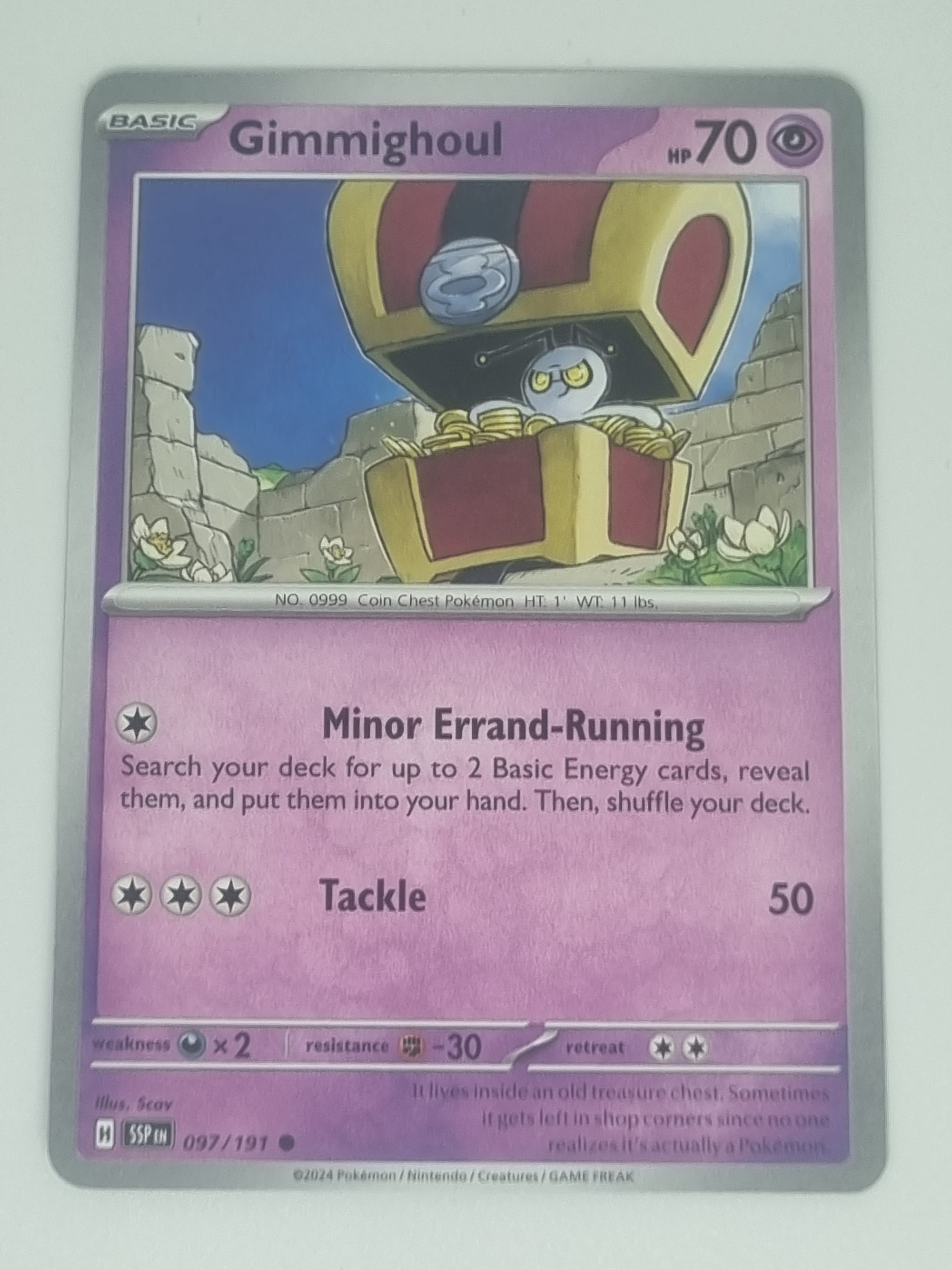 Pokemon TCG - Surging Sparks - #097/191 - Gimmighoul - Common