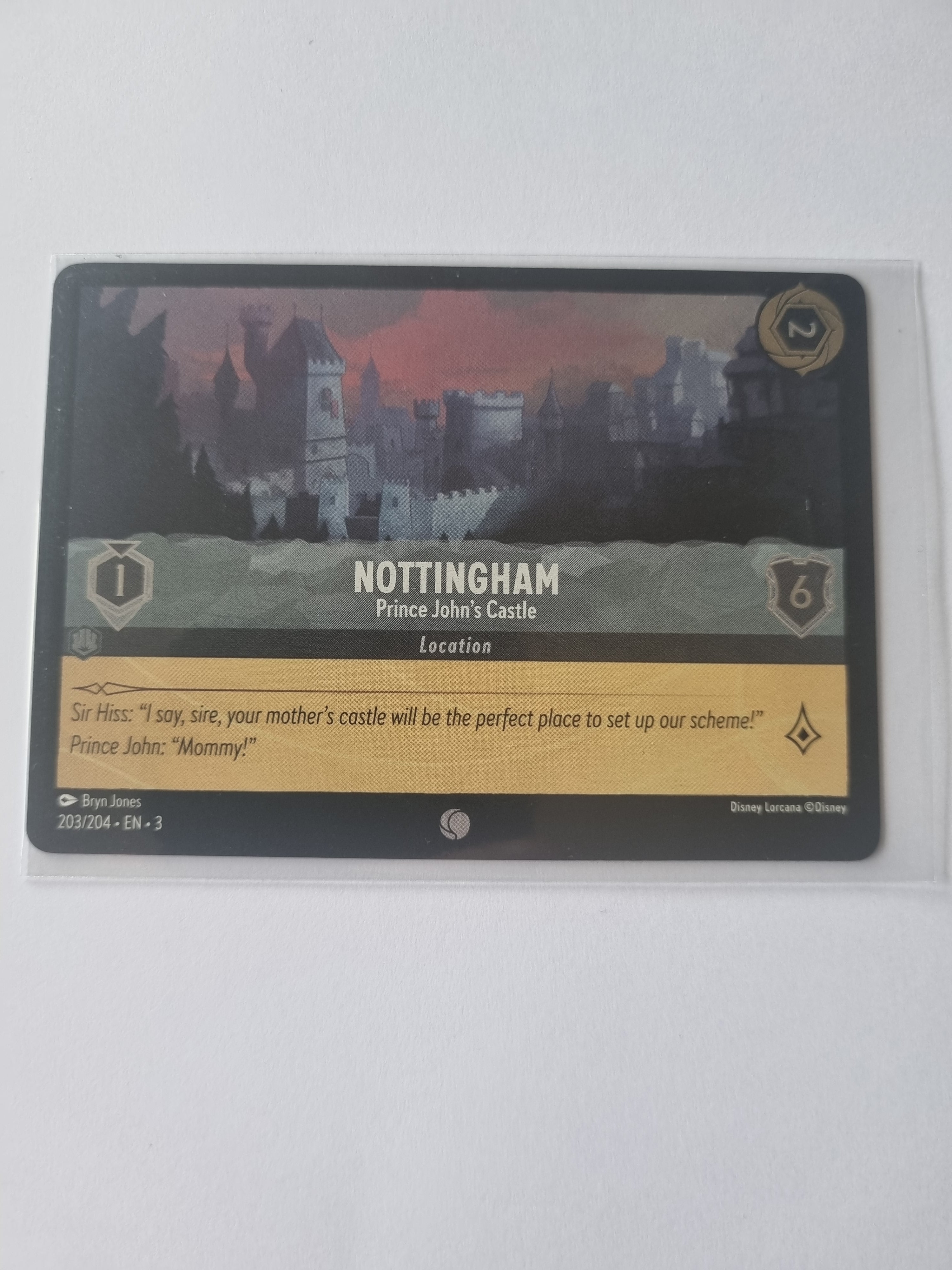 Into the Inklands Coldfoil Nottingham - Prince John's Castle 203/204 Common