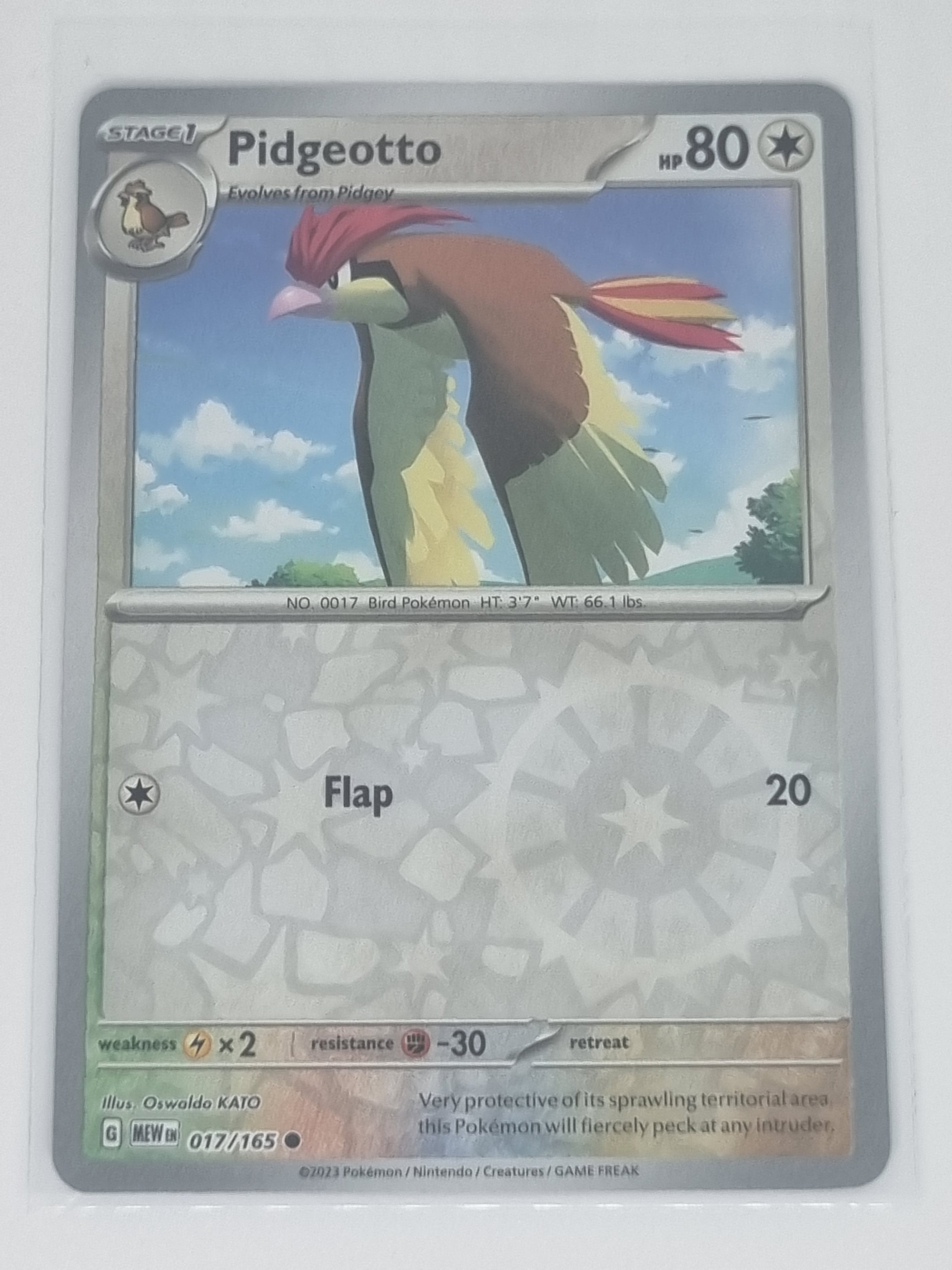 Pokemon TCG - Pokemon 151 - #017/165 - Reverse Holo - Pidgeotto - Common